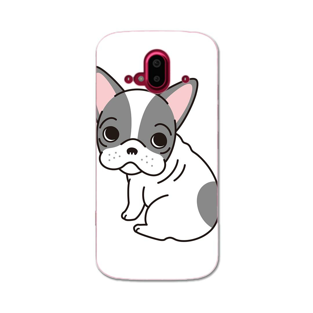 Rakuten - らくらくスマートフォン F-52B tpu f52b スマホ カバー ケース スマホケース スマホカバー TPU ソフトケース 016081 犬　かわいい　ブルドック