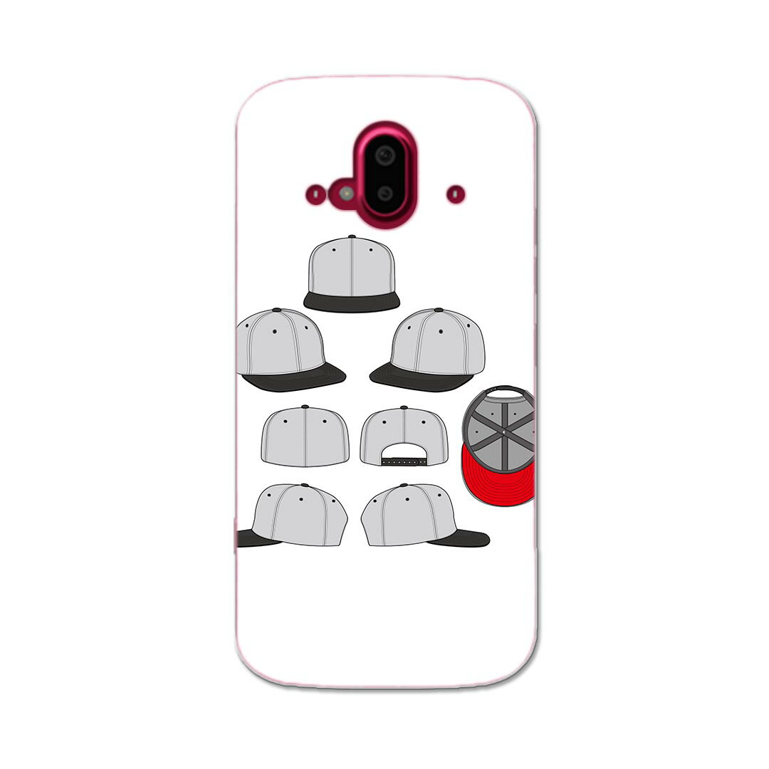 らくらくスマートフォン F-52B tpu f52b スマホ カバー ケース スマホケース スマホカバー TPU ソフトケース 016158 ぼうし キャップ