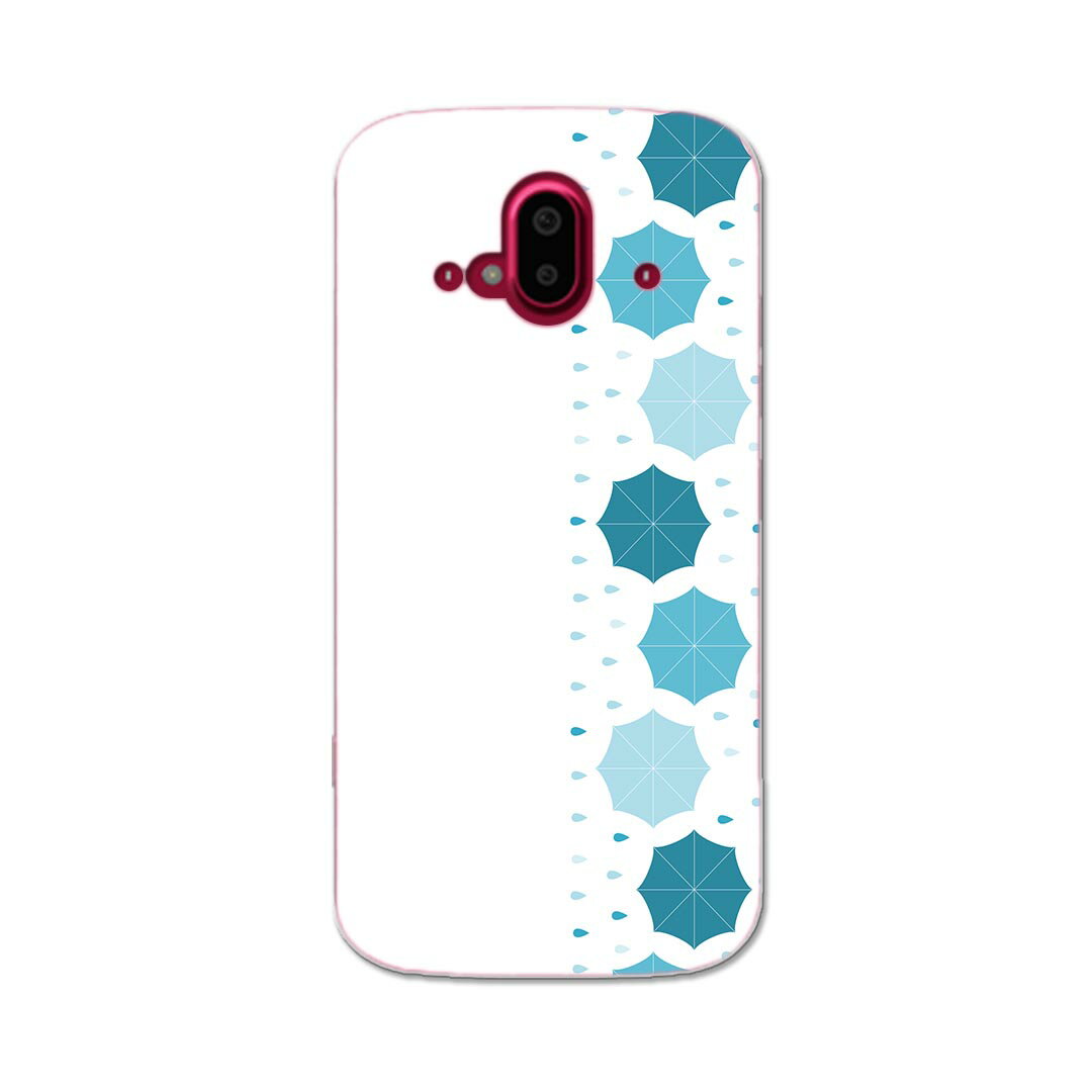 らくらくスマートフォン F-52B tpu f52b スマホ カバー ケース スマホケース スマホカバー TPU ソフトケース 016341 あじさい　梅雨　花