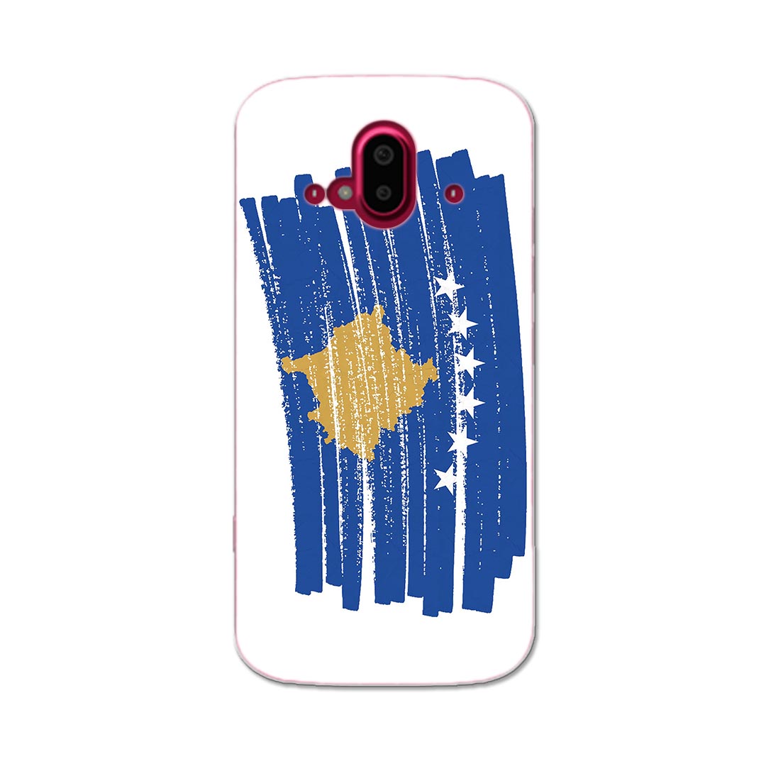 らくらくスマートフォン F-52B tpu f52b スマホ カバー ケース スマホケース スマホカバー TPU ソフトケース 018483 国旗 kosovo コソボ