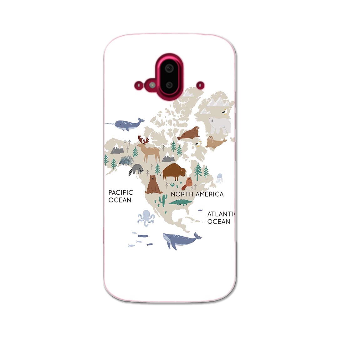 �餯�餯���ޡ��ȥե��� F-52B tpu f52b ���ޥ� ���С� ������ ���ޥۥ����� ���ޥۥ��С� TPU ���եȥ����� 019962 ưʪ north america map ưʪ �Ͽ�