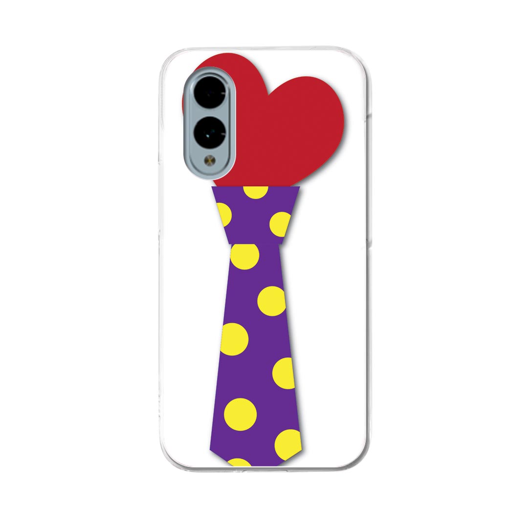 arrows We2 F-52E 用 ハードケース F-52E / FCG02 共通対応 ハード ケース f52e 対応 ケース カバー 026209 ネクタイ ハート ドット