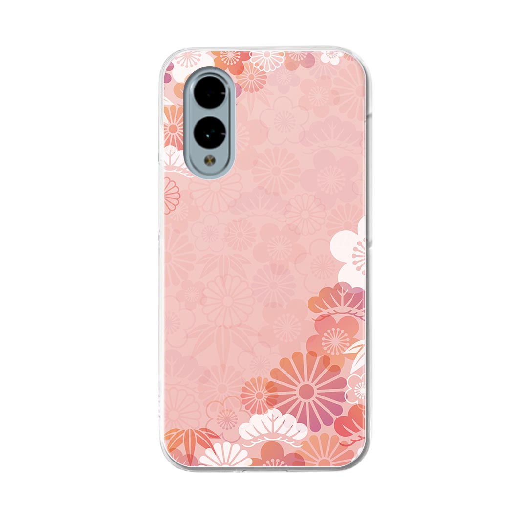 Mobile Phone - arrows We2 F-52E 用 ハードケース F-52E / FCG02 共通対応 ハード ケース f52e 対応 ケース カバー 005692 花　和風　和柄