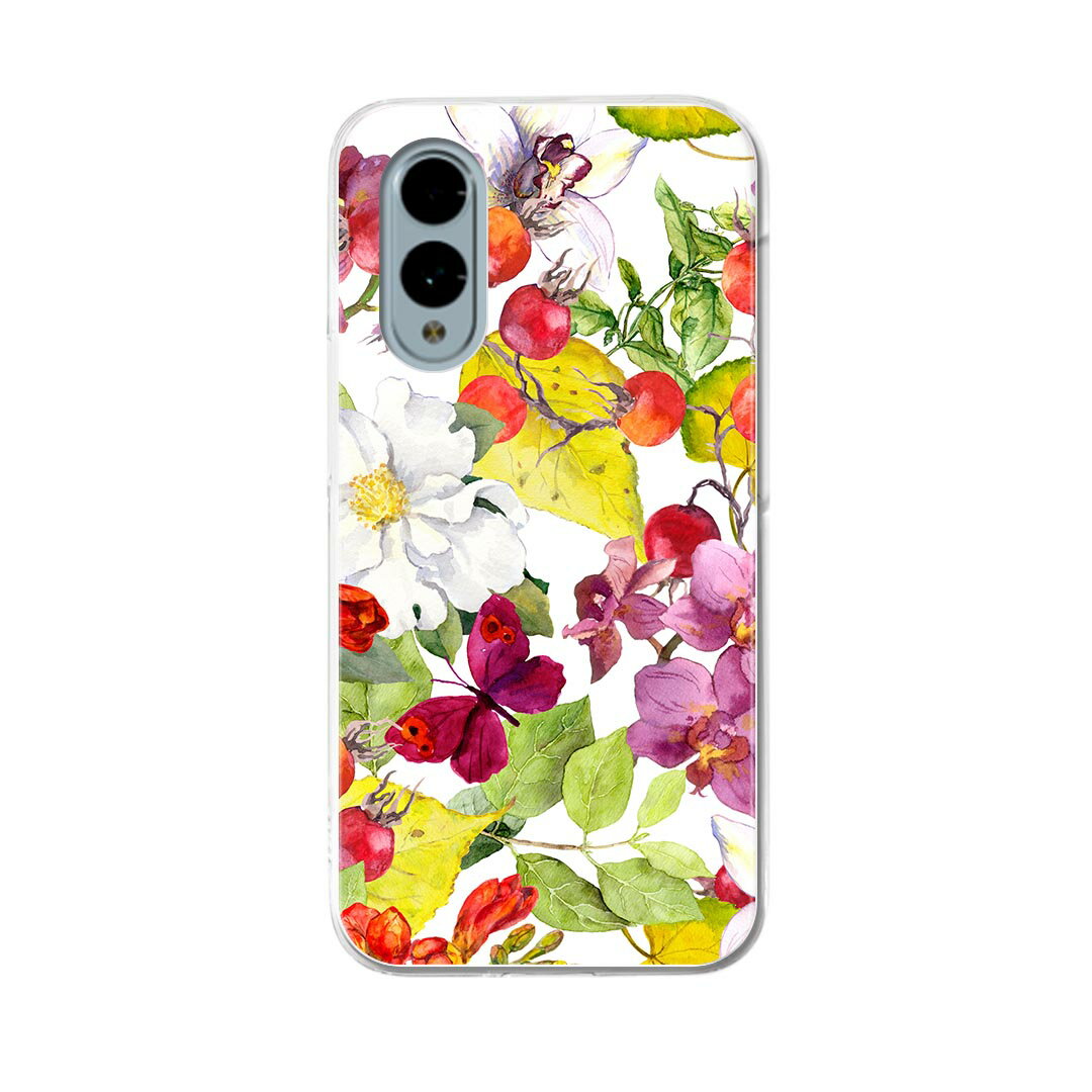 arrows We2 F-52E 用 ハードケース F-52E / FCG02 共通対応 ハード ケース f52e 対応 ケース カバー 011895 花　花柄　おしゃれ