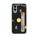 【送料無料】arrows We2 F-52E 用 ハードケース スマホ ベルト付 スマホバンド 落下防止 シリコン スタンド機能付 スリム 背面 片手持ち カバー 携帯リング フィンガーリング 角度調整 033439 solar system 太陽系