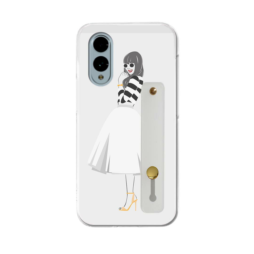 【送料無料】arrows We2 F-52E 用 ハードケース スマホ ベルト付 スマホバンド 落下防止 シリコン スタンド機能付 スリム 背面 片手持ち カバー 携帯リング フィンガーリング 角度調整 010902 ファッション サングラス スカート