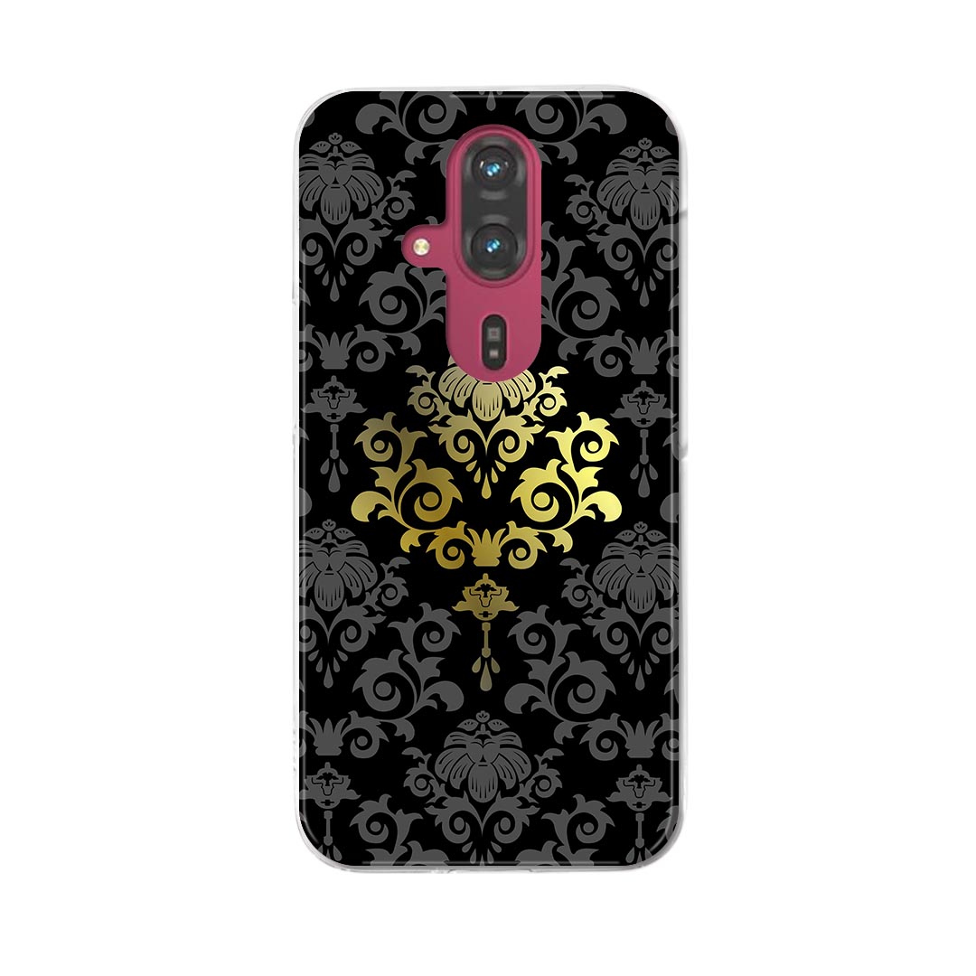 乐天商城 - らくらくスマートフォン F-53E 用ハードケース f53e ケース カバー ハードケース 000032 模様　黒