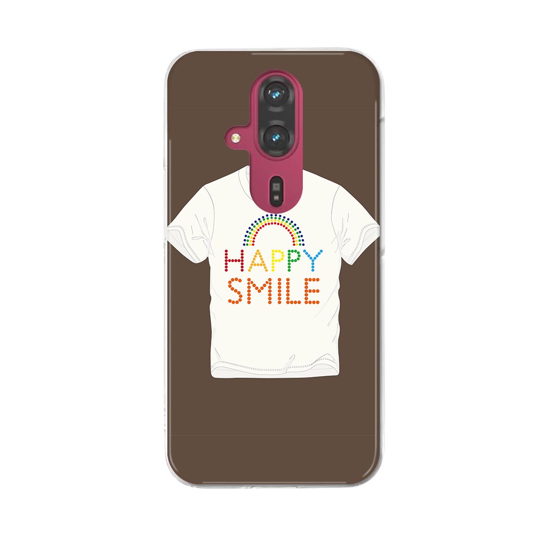 Rakuten - らくらくスマートフォン F-53E 用ハードケース f53e ケース カバー ハードケース 002358 ファッション　虹　文字