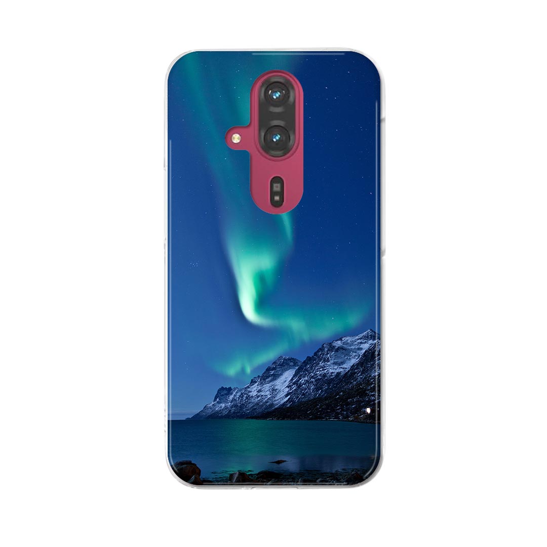 らくらくスマートフォン F-53E 用ハードケース f53e ケース カバー ハードケース 002450 オーロラ　景色　風景