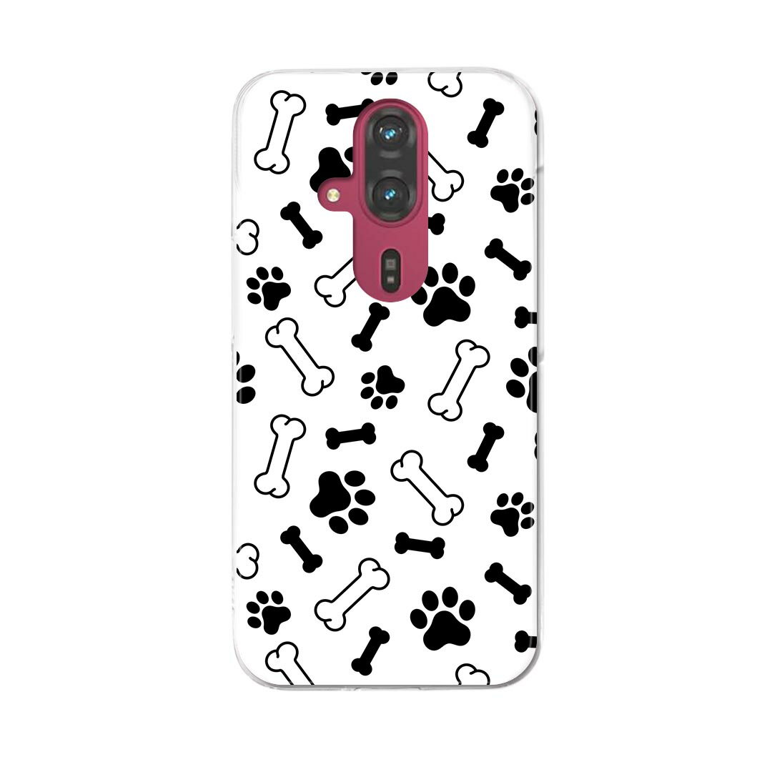 樂天商城 - らくらくスマートフォン F-53E 用ハードケース f53e ケース カバー ハードケース 033464 足跡 骨