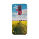 らくらくスマートフォン F-53E 用ハードケース f53e ケース カバー ハードケース 033644 菜の花畑