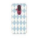 らくらくスマートフォン F-53E 用ハードケース f53e ケース カバー ハードケース 007112 アーガイル 模様