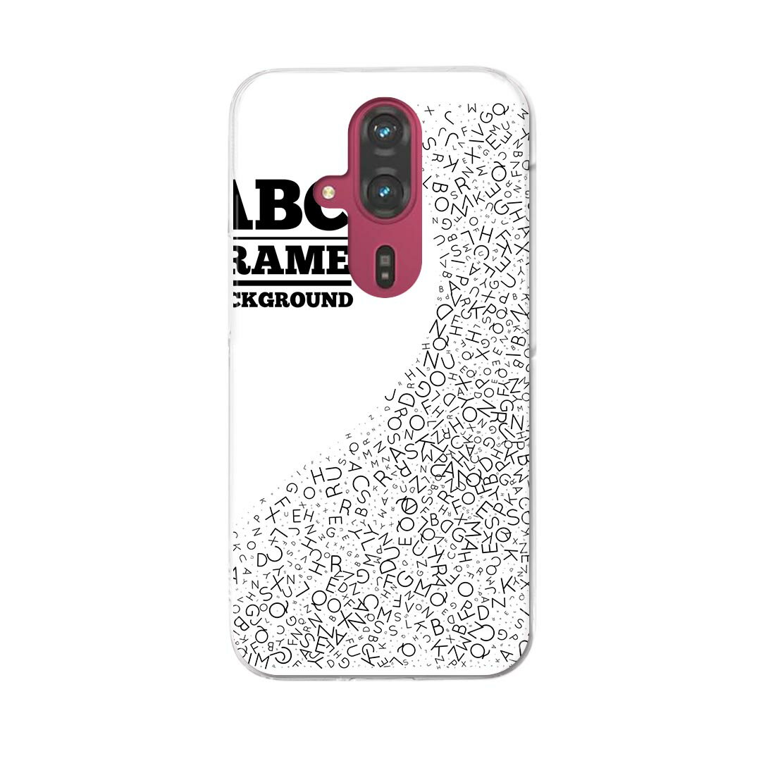 Rakuten - らくらくスマートフォン F-53E 用ハードケース f53e ケース カバー ハードケース 009694 英語　文字　白　黒