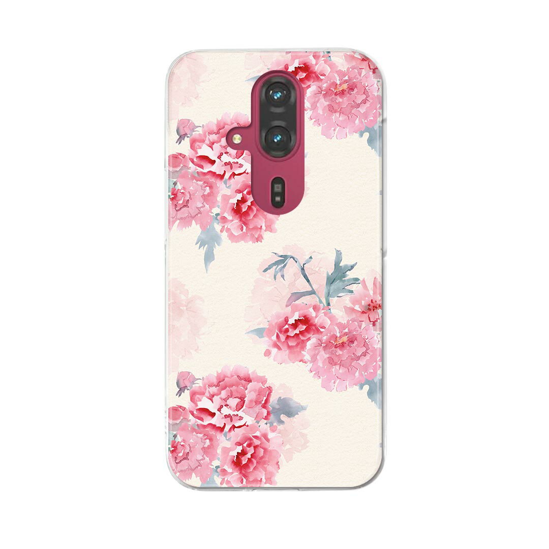 Rakuten - らくらくスマートフォン F-53E 用ハードケース f53e ケース カバー ハードケース 014536 花　　ピンク