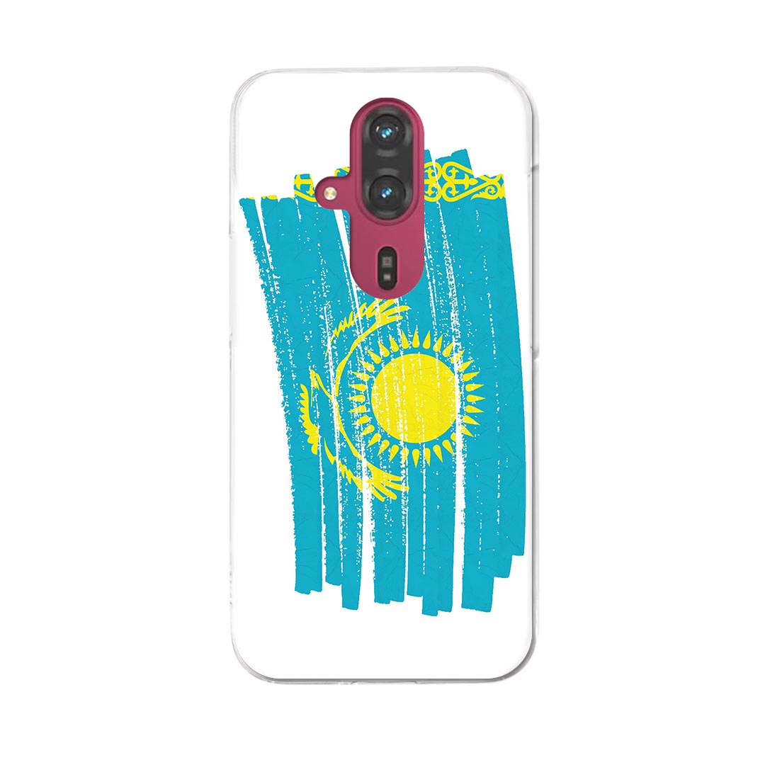 らくらくスマートフォン F-53E 用ハードケース f53e ケース カバー ハードケース 018480 kazakhstan カザフスタン