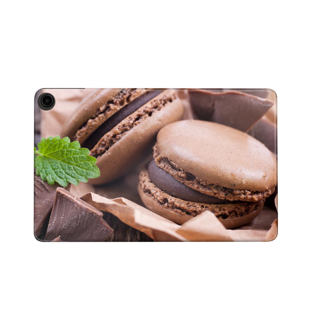 fire max 11 専用 ファイヤーマックス タブレット 専用スキンシール カバー ケース 保護 フィルム ステッカー デコ アクセサリー デザイン 001014 マカロン チョコレート