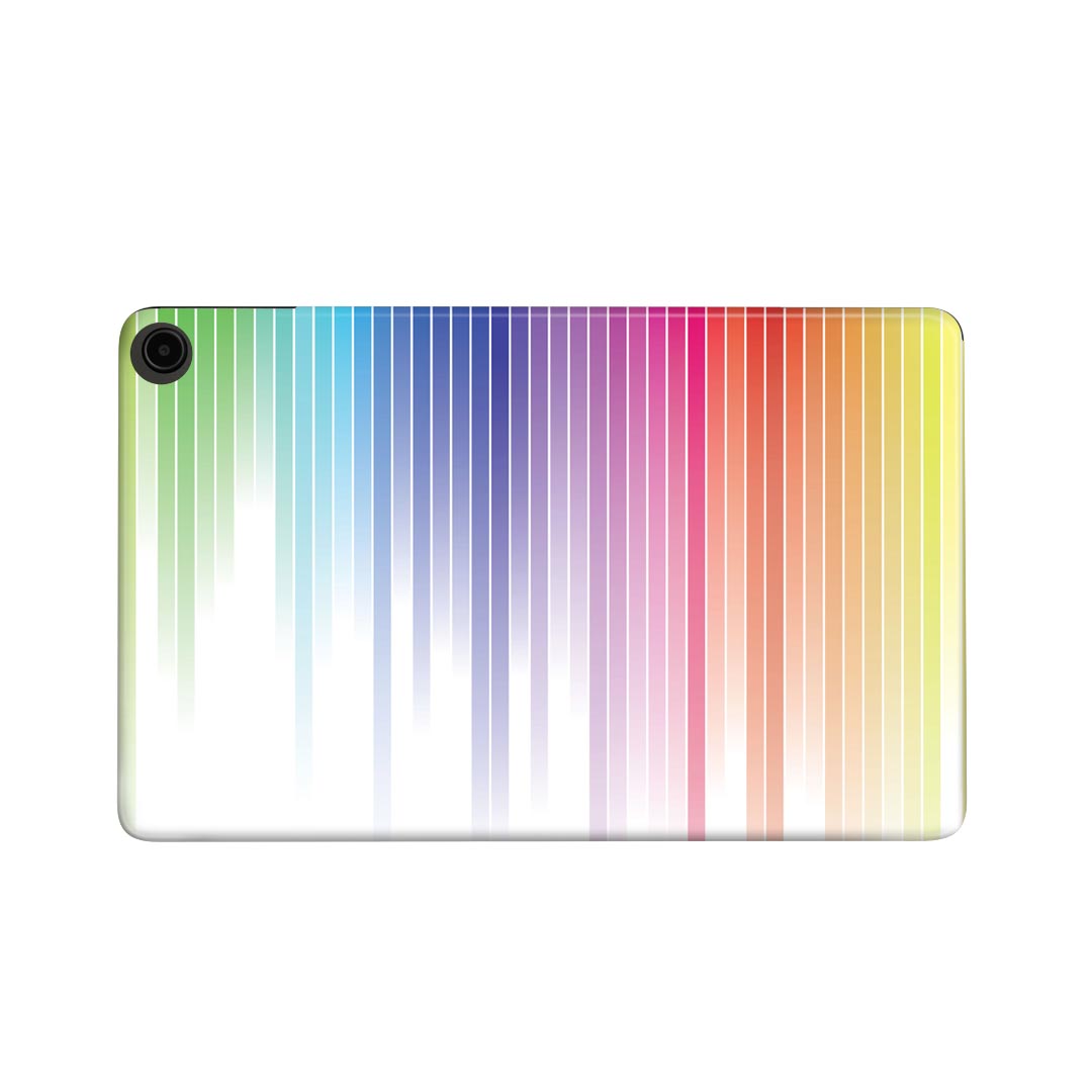 fire max 11 専用 ファイヤーマックス タブレット 専用スキンシール カバー ケース 保護 フィルム ステッカー デコ アクセサリー デザイン 001161 カラフル　レインボー