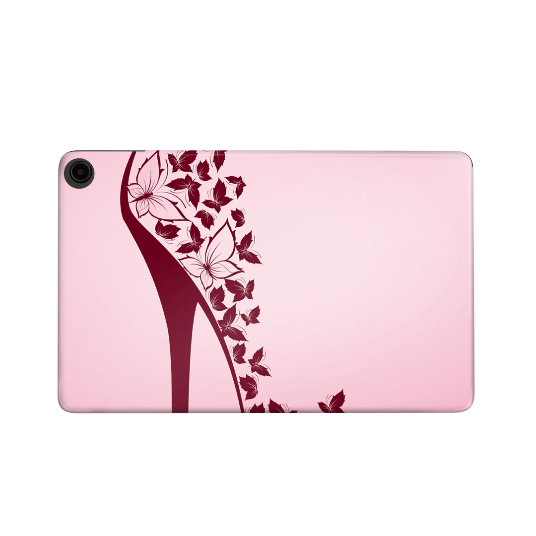 fire max 11 専用 ファイヤーマックス タブレット 専用スキンシール カバー ケース 保護 フィルム ステッカー デコ アクセサリー デザイン 001579 ヒール パンプス 靴 蝶