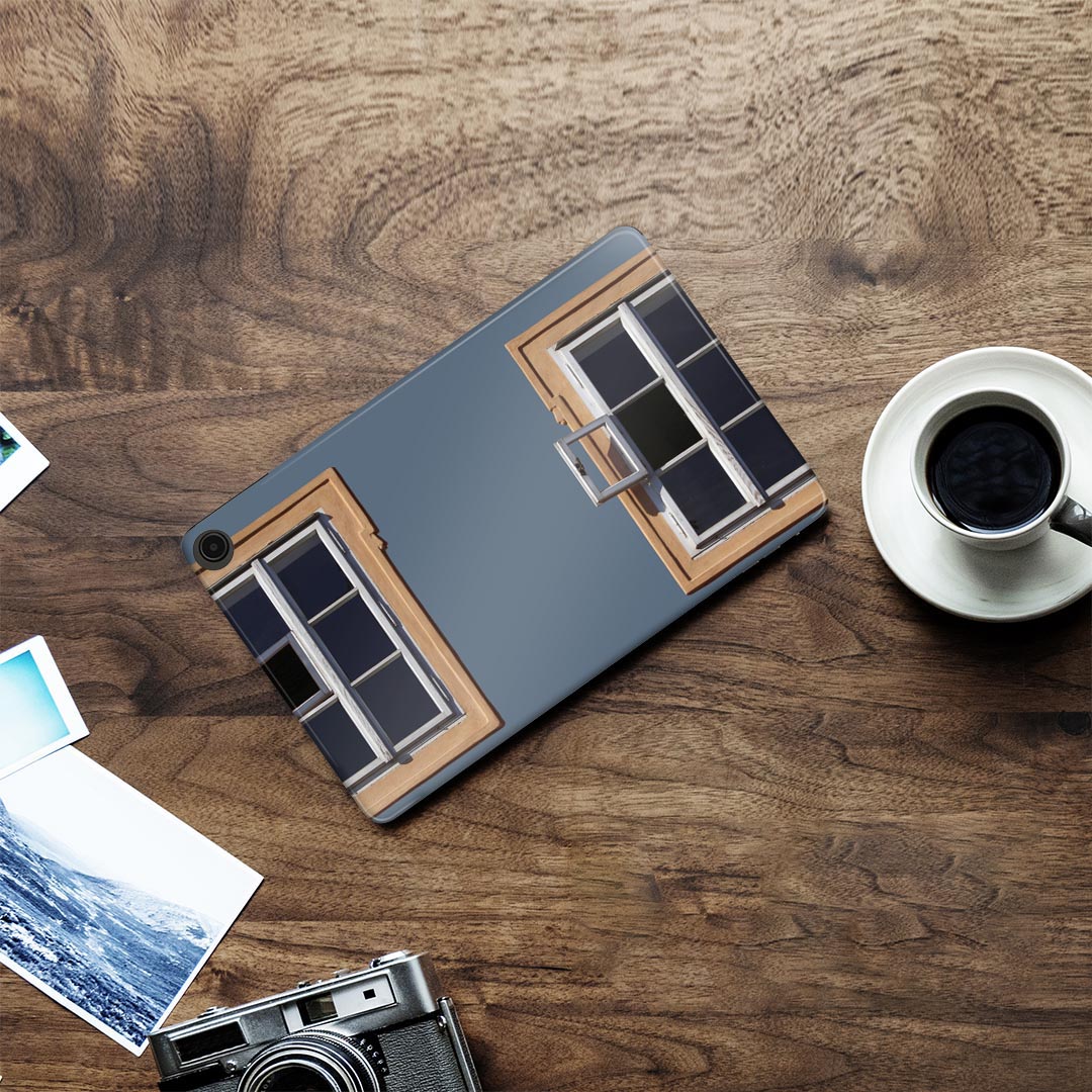 fire max 11 専用 ファイヤーマックス タブレット 専用スキンシール カバー ケース 保護 フィルム ステッカー デコ アクセサリー デザイン 023970 窓　写真