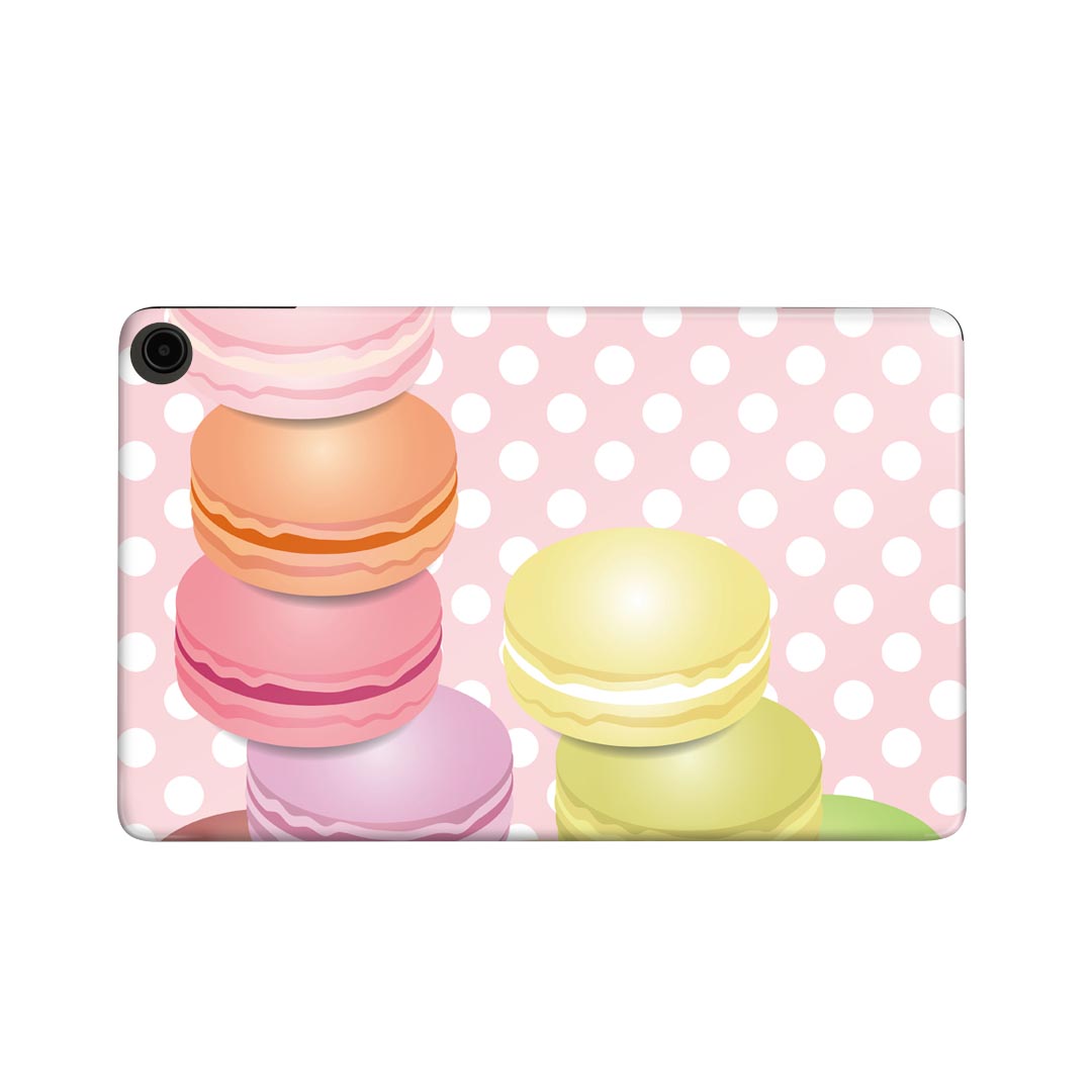 fire max 11 専用 ファイヤーマックス タブレット 専用スキンシール カバー ケース 保護 フィルム ステッカー デコ アクセサリー デザイン 002678 マカロン 水玉 カラフル