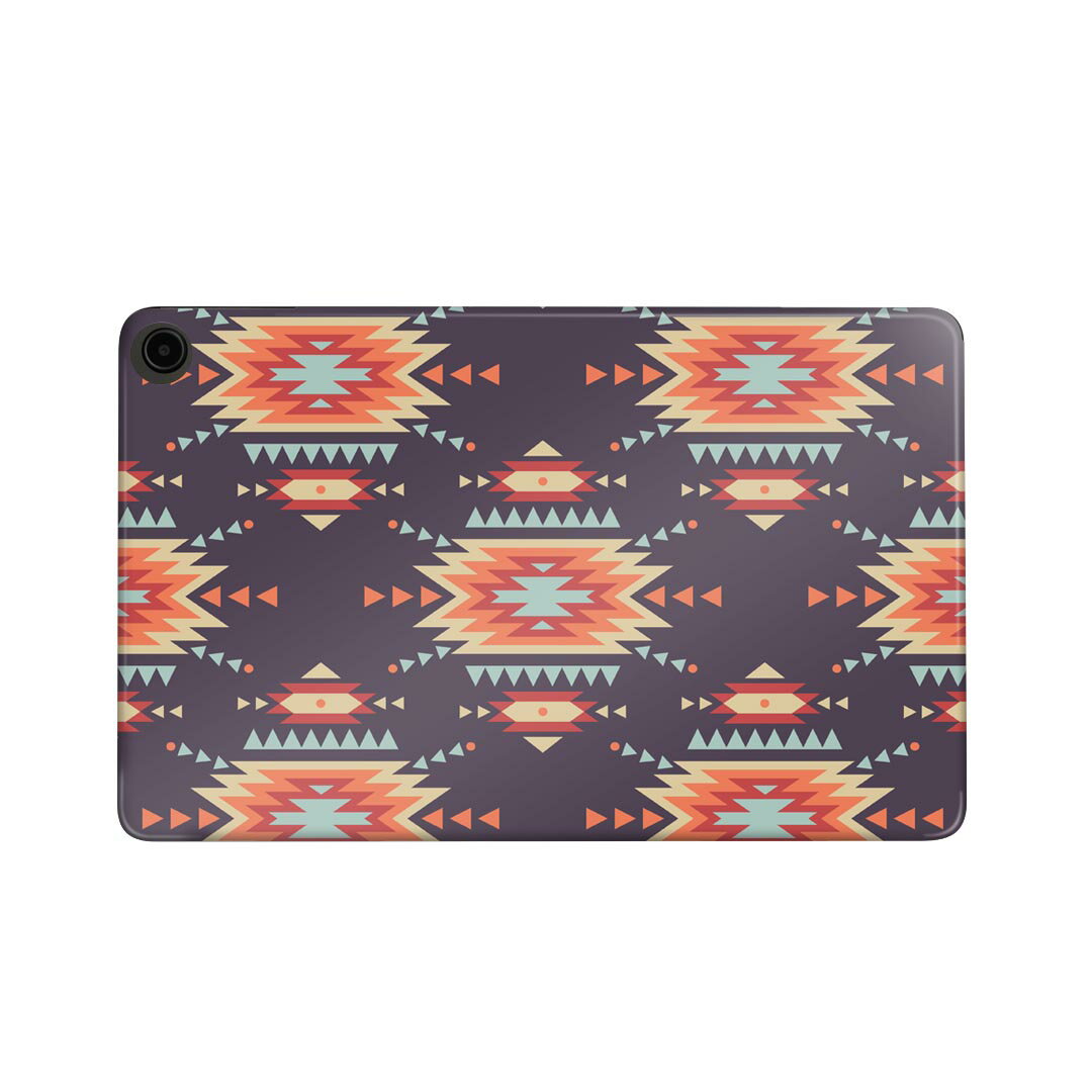 fire max 11 専用 ファイヤーマックス タブレット 専用スキンシール カバー ケース 保護 フィルム ステッカー デコ アクセサリー デザイン 010730 ネイティブ柄 カラフル
