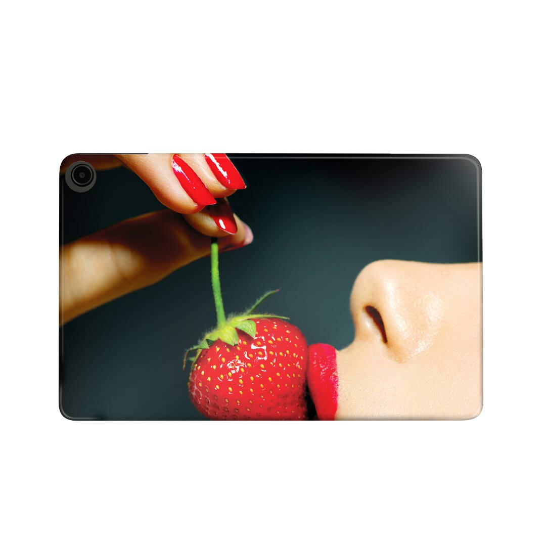 fire max 11 専用 ファイヤーマックス タブレット 専用スキンシール カバー ケース 保護 フィルム ステッカー デコ アクセサリー デザイン 011897 女性 苺