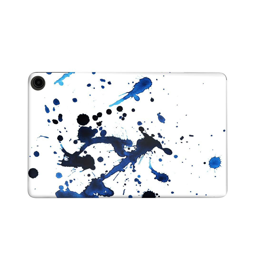 fire max 11 専用 ファイヤーマックス タブレット 専用スキンシール カバー ケース 保護 フィルム ステッカー デコ アクセサリー デザイン 012282 ペイント　青　白