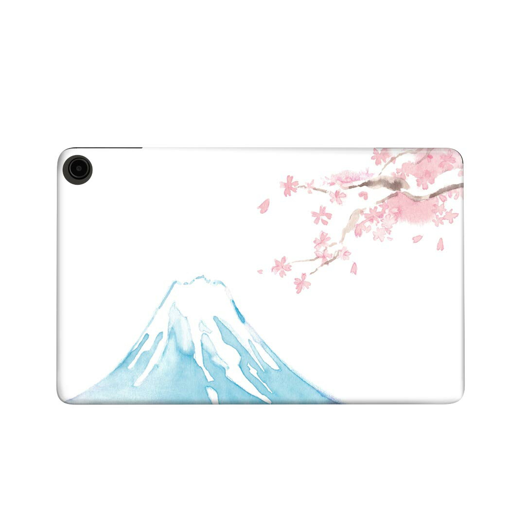 fire max 11 専用 ファイヤーマックス タブレット 専用スキンシール カバー ケース 保護 フィルム ステッカー デコ アクセサリー デザイン 012914 富士山 桜 日本