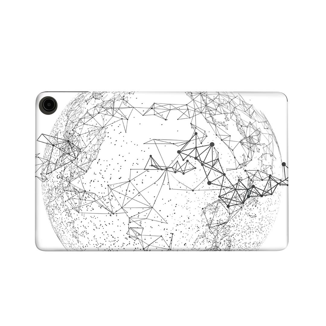 fire max 11 専用 ファイヤーマックス タブレット 専用スキンシール カバー ケース 保護 フィルム ステッカー デコ アクセサリー デザイン 012959 丸 地球 モノトーン