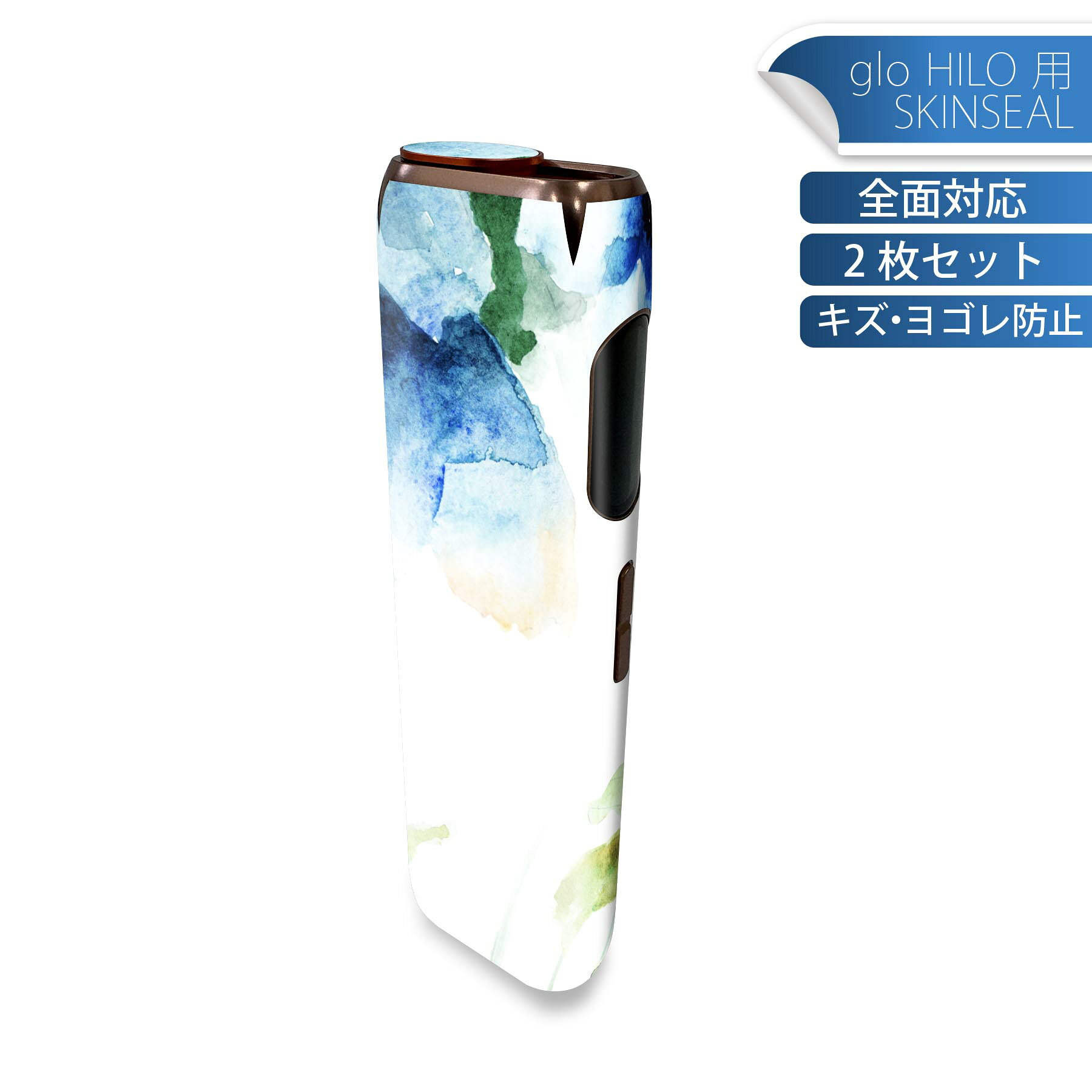 商品特徴・貼るだけでかんたん着せ替え、glo HILO 専用デザインスキンシール・高精細プリントで写真と遜色のない仕上がり！半光沢シートでしっとりツヤのある表現力・正面に加え、天面・底面シールがセットで一体感アップ！・ちょっとしたすり傷からglo hyperx2 本体を保護・接着部はエアフリー素材で気泡の心配も軽減・再剥離素材なので貼り付け時の調整も安心注意事項画像はサンプルですので、ご覧の環境によっては多少色味に違いを感じる場合がございます。 イメージと違った、モニターと色味が異なるという理由での交換や返金はご対応出来かねます。スキンシールのみの販売で、glo HILO 本体は付属しません。初回貼付時の位置調整や貼り直しは可能ですが、しっかりと押し付けて接着させた後の再剥離、再利用は保証しておりません。また接着部に油分や汚れが付着しますと角の部分は剥がれやすくなりますので、貼付時はあまり触れないようにご注意ください。無地のセミグロスシートにデザインをプリントした商品で、デコなどの加工はございません。 凹凸や光沢があるように見えたり布地や金属を素材にしたように見える商品もありますが、デザインの図版によるものです。印刷時に微妙な画像のズレが生じる場合がございます。ご注文後に1点1点制作する受注生産品の為、不良品以外のご返品や交換は固くお断りします。 発送について完全受注生産のハンドメイド商品となりますので、既製品と比べて発送までお時間を頂いています。 基本的に決済確認後、最大で10営業日での発送となります。繁忙期や休業日明けの場合はさらに時間がかかる場合があります。 その際には別途メールにてご連絡致します。メール便の場合、発送日から到着までに2?4日ほどかかる場合が多く、紛失などの保障もご対応できかねます。あらかじめご了承下さい。