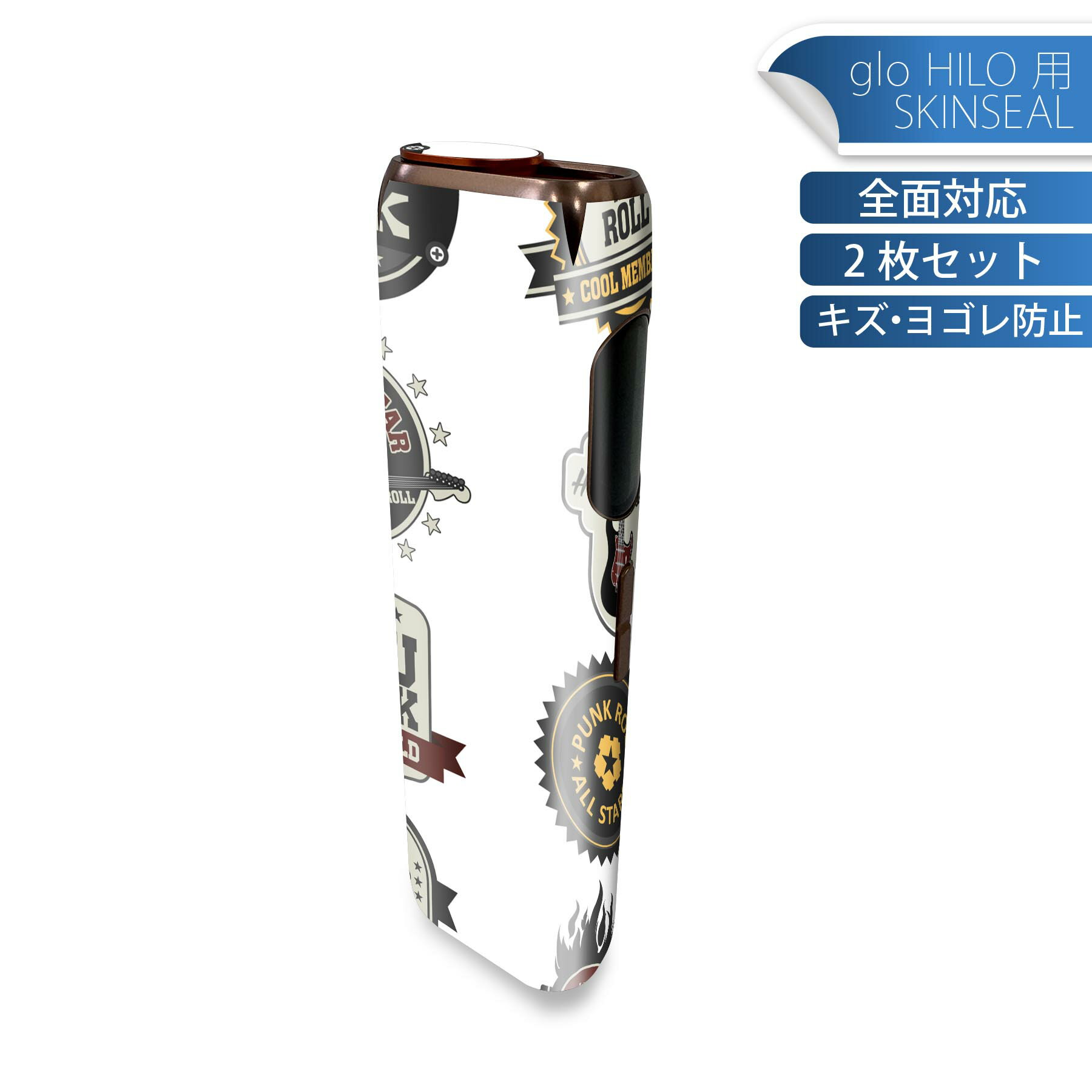 商品特徴・貼るだけでかんたん着せ替え、glo HILO 専用デザインスキンシール・高精細プリントで写真と遜色のない仕上がり！半光沢シートでしっとりツヤのある表現力・正面に加え、天面・底面シールがセットで一体感アップ！・ちょっとしたすり傷からglo hyperx2 本体を保護・接着部はエアフリー素材で気泡の心配も軽減・再剥離素材なので貼り付け時の調整も安心注意事項画像はサンプルですので、ご覧の環境によっては多少色味に違いを感じる場合がございます。 イメージと違った、モニターと色味が異なるという理由での交換や返金はご対応出来かねます。スキンシールのみの販売で、glo HILO 本体は付属しません。初回貼付時の位置調整や貼り直しは可能ですが、しっかりと押し付けて接着させた後の再剥離、再利用は保証しておりません。また接着部に油分や汚れが付着しますと角の部分は剥がれやすくなりますので、貼付時はあまり触れないようにご注意ください。無地のセミグロスシートにデザインをプリントした商品で、デコなどの加工はございません。 凹凸や光沢があるように見えたり布地や金属を素材にしたように見える商品もありますが、デザインの図版によるものです。印刷時に微妙な画像のズレが生じる場合がございます。ご注文後に1点1点制作する受注生産品の為、不良品以外のご返品や交換は固くお断りします。 発送について完全受注生産のハンドメイド商品となりますので、既製品と比べて発送までお時間を頂いています。 基本的に決済確認後、最大で10営業日での発送となります。繁忙期や休業日明けの場合はさらに時間がかかる場合があります。 その際には別途メールにてご連絡致します。メール便の場合、発送日から到着までに2?4日ほどかかる場合が多く、紛失などの保障もご対応できかねます。あらかじめご了承下さい。