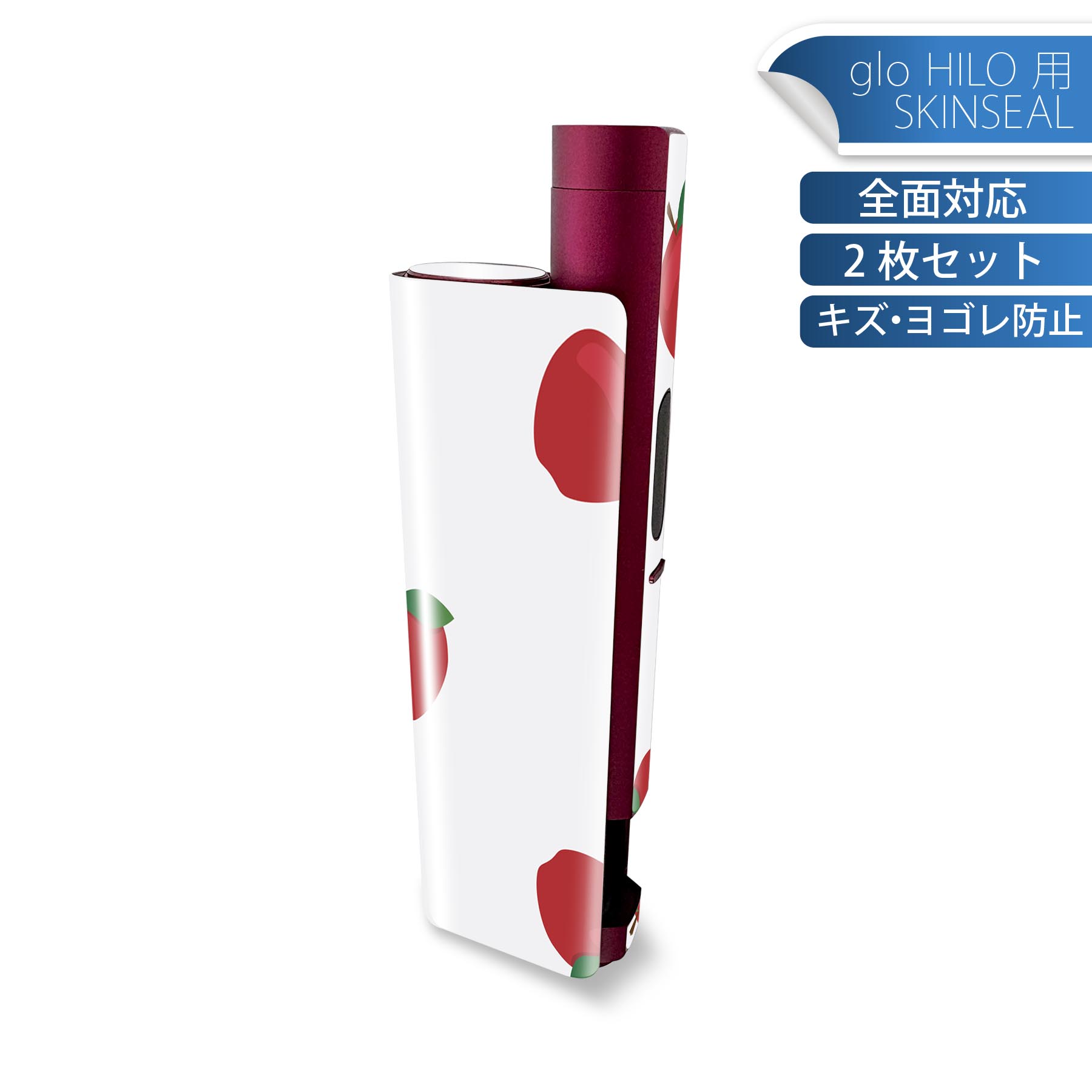 商品特徴・貼るだけでかんたん着せ替え、glo HILO plus 専用デザインスキンシール・高精細プリントで写真と遜色のない仕上がり！半光沢シートでしっとりツヤのある表現力・正面に加え、天面・底面シールがセットで一体感アップ！・ちょっとしたすり傷からglo hyperx2 本体を保護・接着部はエアフリー素材で気泡の心配も軽減・再剥離素材なので貼り付け時の調整も安心注意事項画像はサンプルですので、ご覧の環境によっては多少色味に違いを感じる場合がございます。 イメージと違った、モニターと色味が異なるという理由での交換や返金はご対応出来かねます。スキンシールのみの販売で、glo HILO plus 本体は付属しません。初回貼付時の位置調整や貼り直しは可能ですが、しっかりと押し付けて接着させた後の再剥離、再利用は保証しておりません。また接着部に油分や汚れが付着しますと角の部分は剥がれやすくなりますので、貼付時はあまり触れないようにご注意ください。無地のセミグロスシートにデザインをプリントした商品で、デコなどの加工はございません。 凹凸や光沢があるように見えたり布地や金属を素材にしたように見える商品もありますが、デザインの図版によるものです。印刷時に微妙な画像のズレが生じる場合がございます。ご注文後に1点1点制作する受注生産品の為、不良品以外のご返品や交換は固くお断りします。 発送について完全受注生産のハンドメイド商品となりますので、既製品と比べて発送までお時間を頂いています。 基本的に決済確認後、最大で10営業日での発送となります。繁忙期や休業日明けの場合はさらに時間がかかる場合があります。 その際には別途メールにてご連絡致します。メール便の場合、発送日から到着までに2?4日ほどかかる場合が多く、紛失などの保障もご対応できかねます。あらかじめご了承下さい。