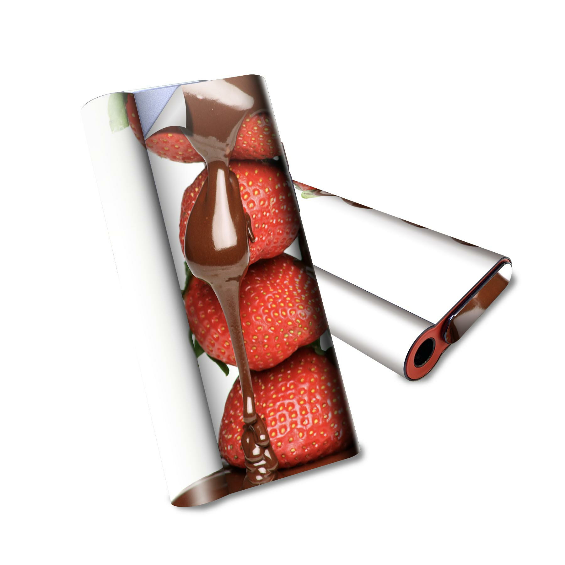 glo hyper air 専用 デザインスキンシール 全面 フルセット カバー ケース 保護 グロー ハイパー エア グロウ ステッカー デコ アクセサリー 電子たばこ 001061 チョコレート イチゴ