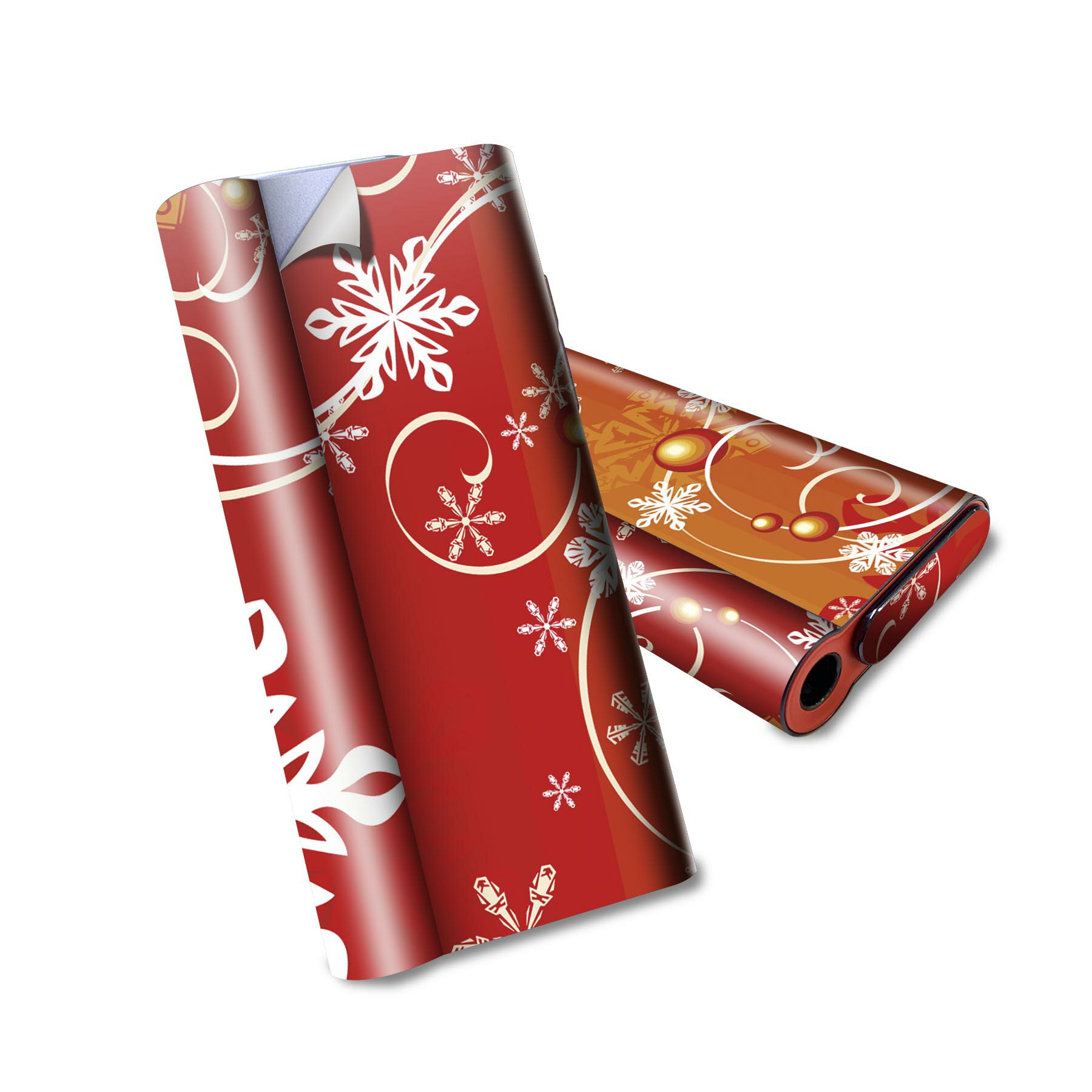 glo hyper air 専用 デザインスキンシール 全面 フルセット カバー ケース 保護 グロー ハイパー エア グロウ ステッカー デコ アクセサリー 電子たばこ 001518 雪　冬