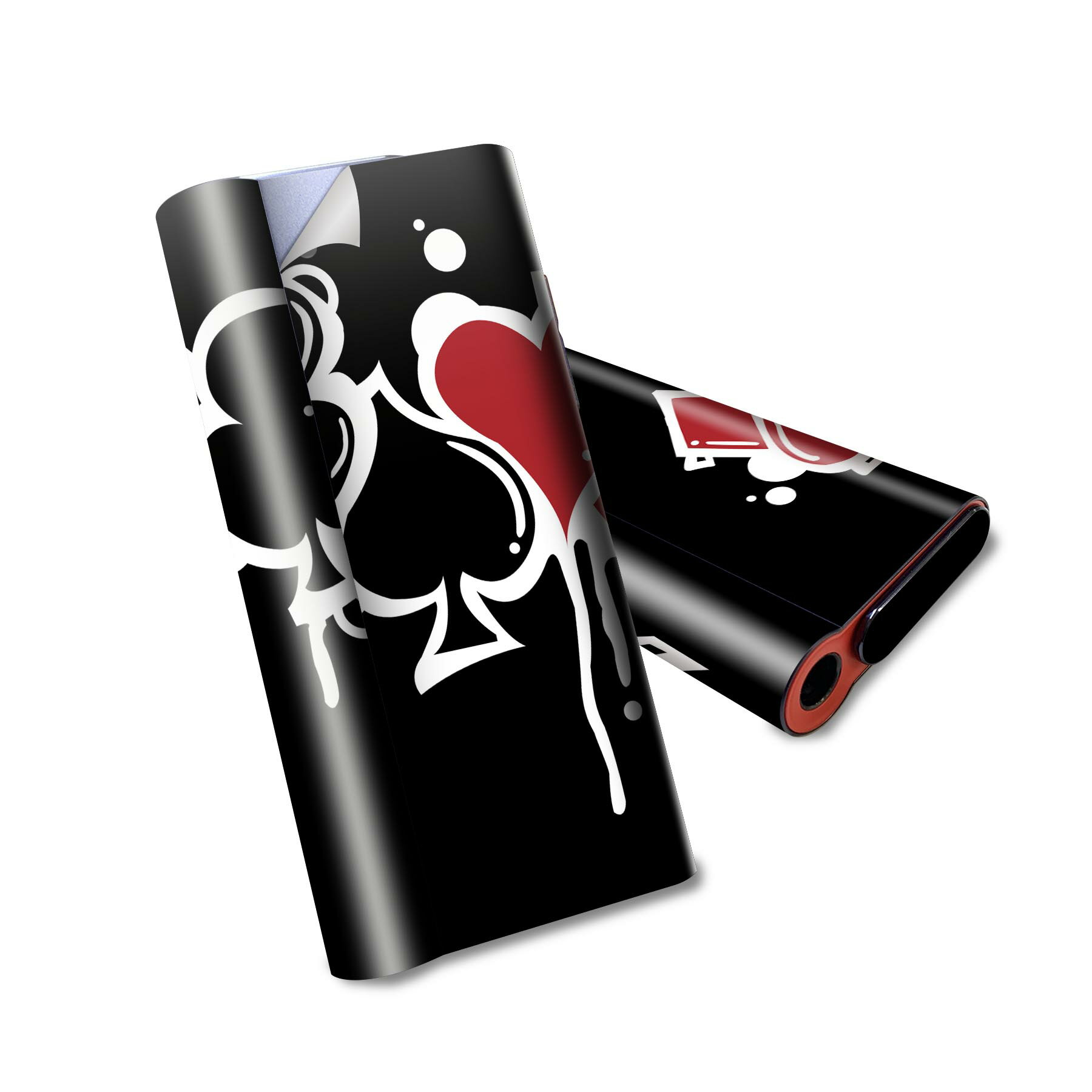 glo hyper air 専用 デザインスキンシール 全面 フルセット カバー ケース 保護 グロー ハイパー エア グロウ ステッカー デコ アクセサリー 電子たばこ 001528 クローバー トランプ