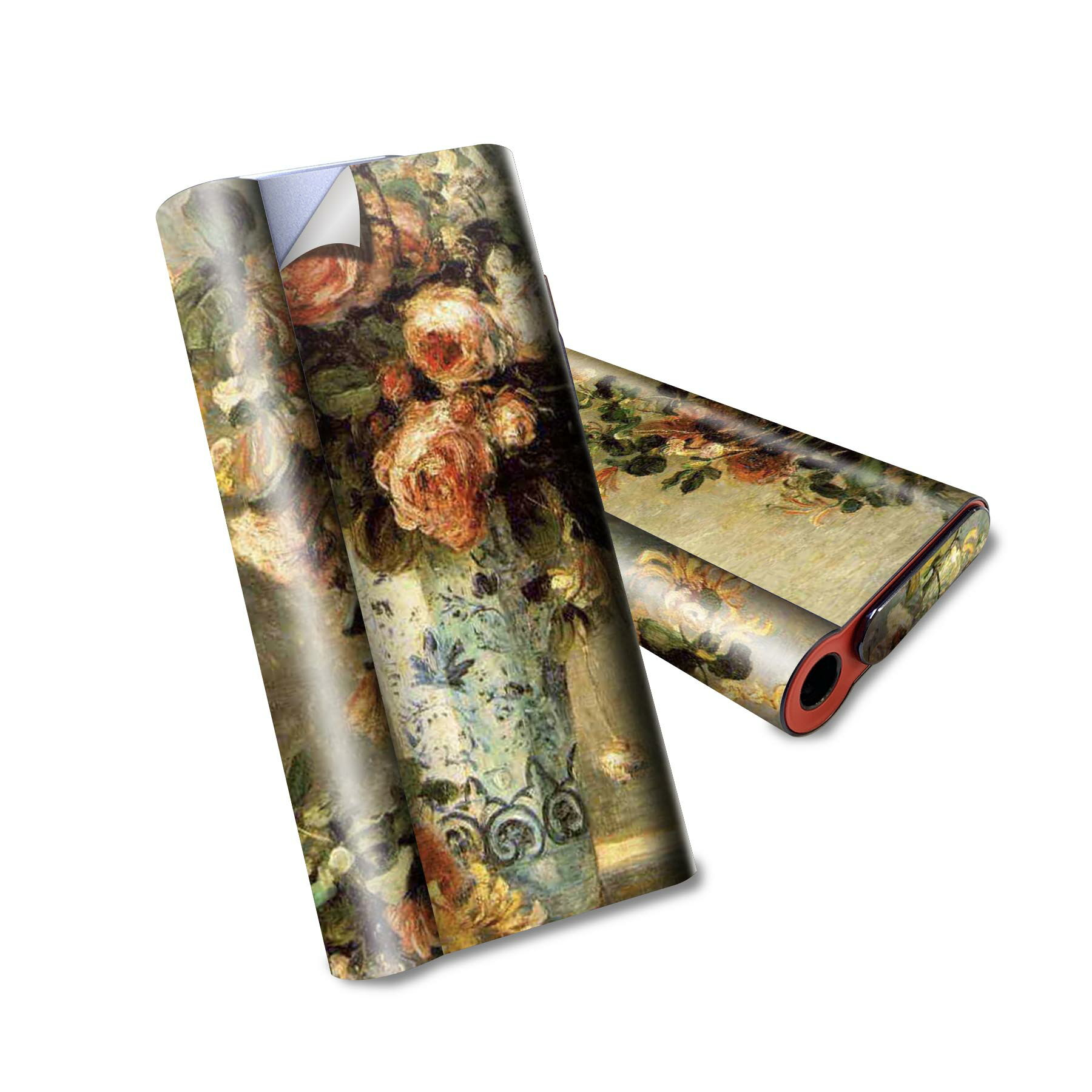 glo hyper air 専用 デザインスキンシール 全面 フルセット カバー ケース 保護 グロー ハイパー エア グロウ ステッカー デコ アクセサリー 電子たばこ 003186 花　絵画　イラスト