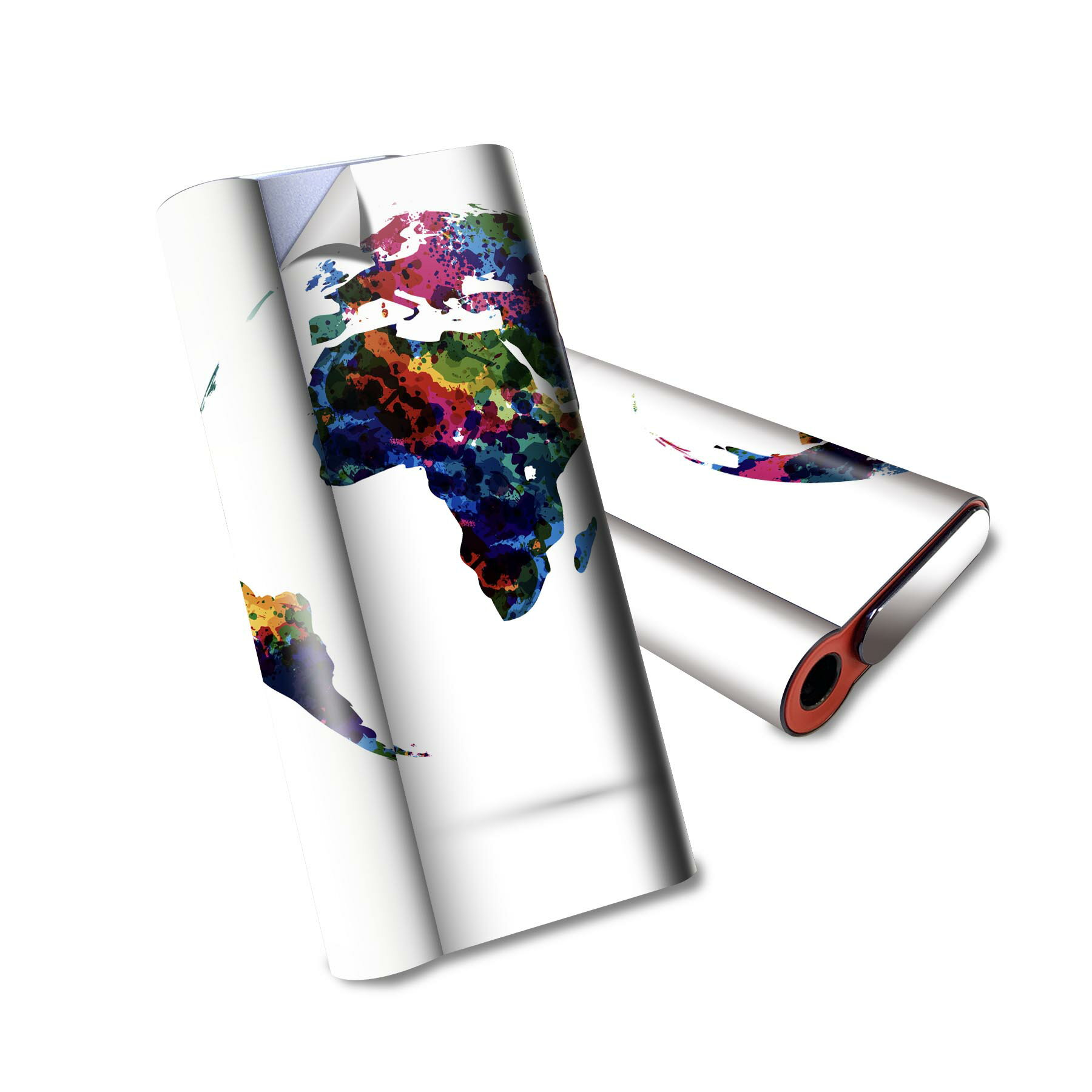 glo hyper air 専用 デザインスキンシール 全面 フルセット カバー ケース 保護 グロー ハイパー エア グロウ ステッカー デコ アクセサリー 電子たばこ 003634 地球　カラフル　シンプル