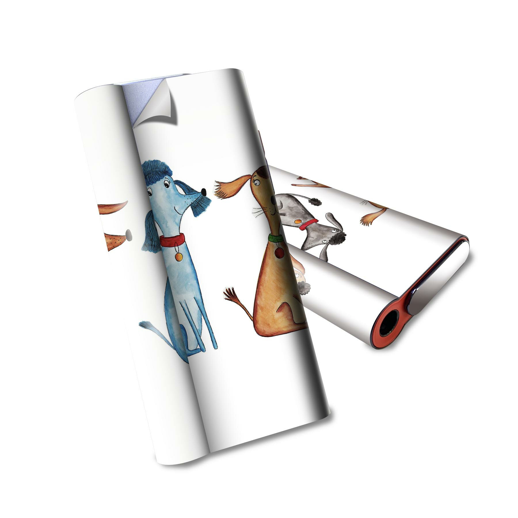 glo hyper air 専用 デザインスキンシール 全面 フルセット カバー ケース 保護 グロー ハイパー エア グロウ ステッカー デコ アクセサリー 電子たばこ 003638 アニマル 犬　動物　キャラクター