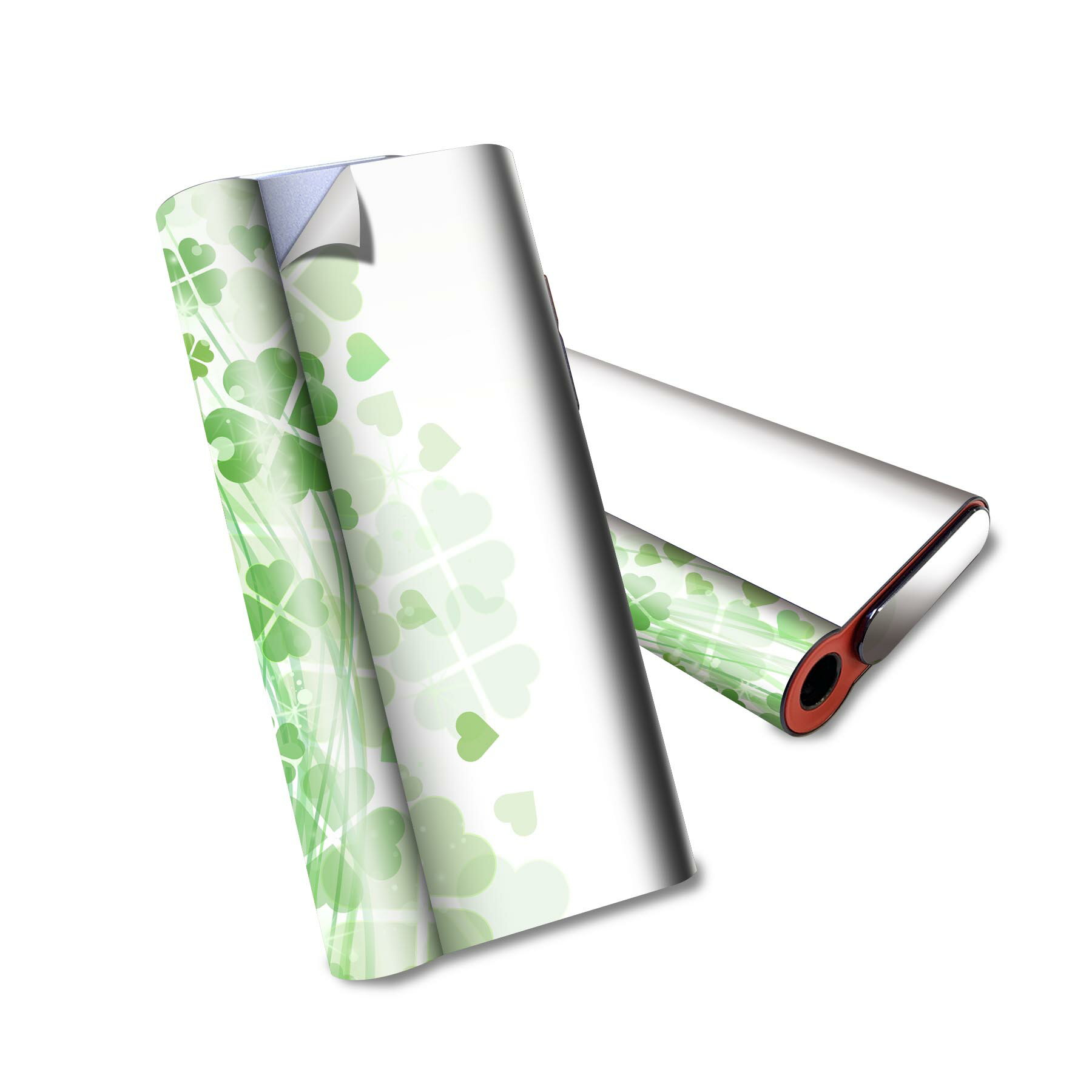 glo hyper air 専用 デザインスキンシール 全面 フルセット カバー ケース 保護 グロー ハイパー エア グロウ ステッカー デコ アクセサリー 電子たばこ 005490 四つ葉 クローバー