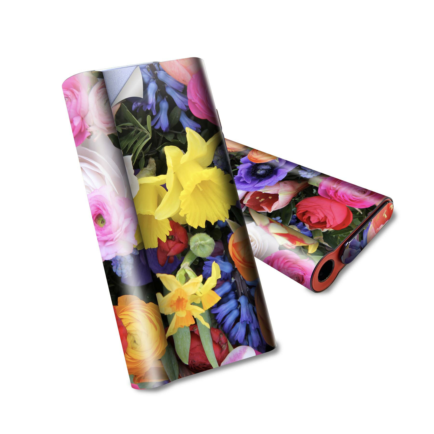 glo hyper air 専用 デザインスキンシール 全面 フルセット カバー ケース 保護 グロー ハイパー エア グロウ ステッカー デコ アクセサリー 電子たばこ 005494 写真　花