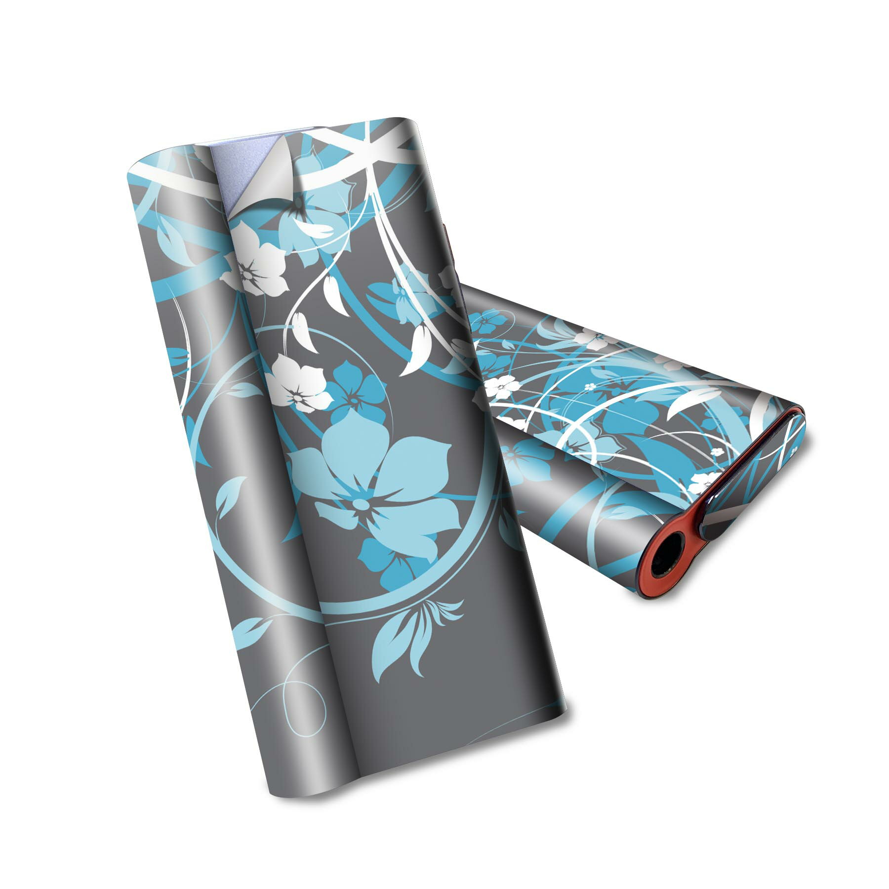 glo hyper air 専用 デザインスキンシール 全面 フルセット カバー ケース 保護 グロー ハイパー エア グロウ ステッカー デコ アクセサリー 電子たばこ 007109 花