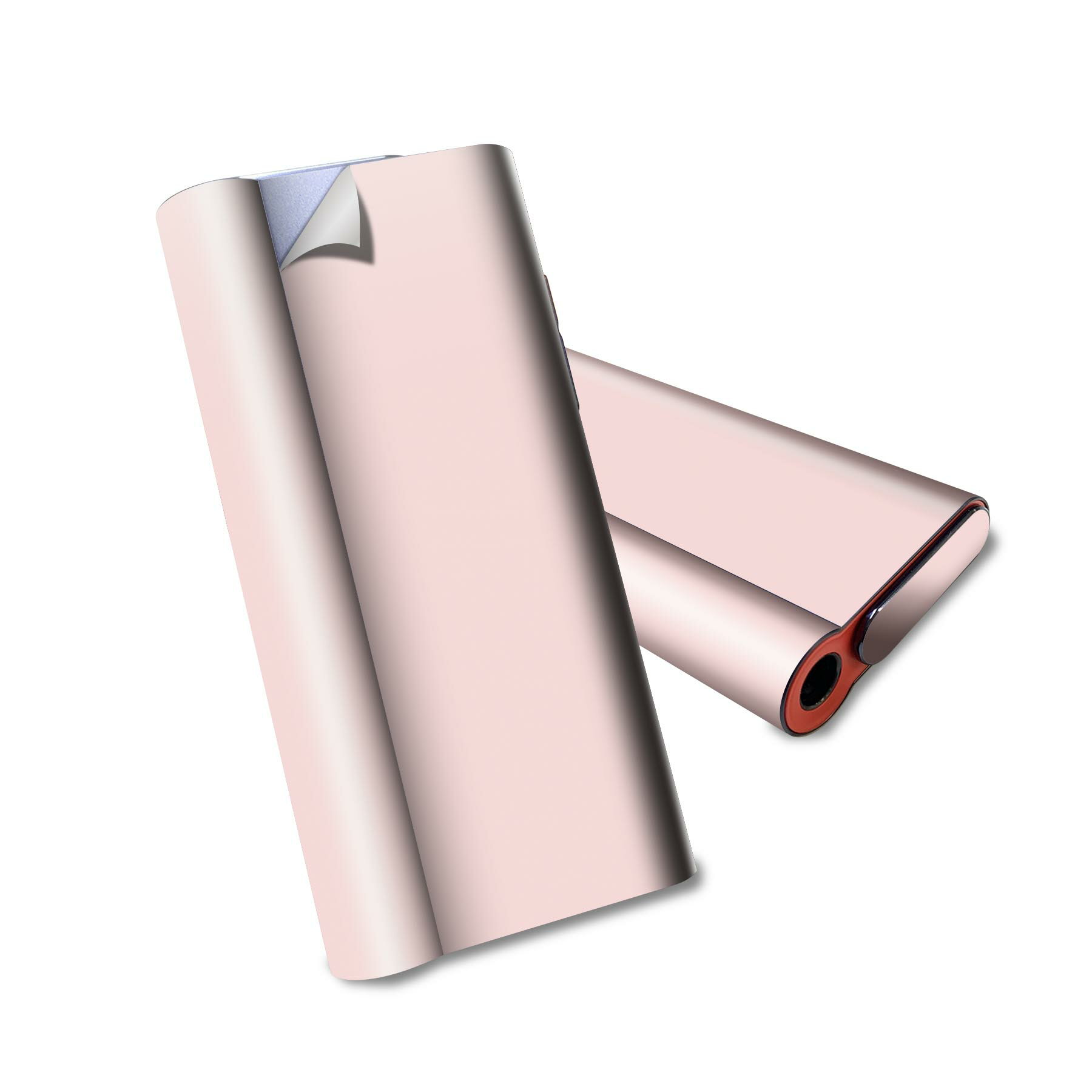 glo hyper air 専用 デザインスキンシール 全面 フルセット カバー ケース 保護 グロー ハイパー エア グロウ ステッカー デコ アクセサリー 電子たばこ 008987 シンプル　無地　ピンク