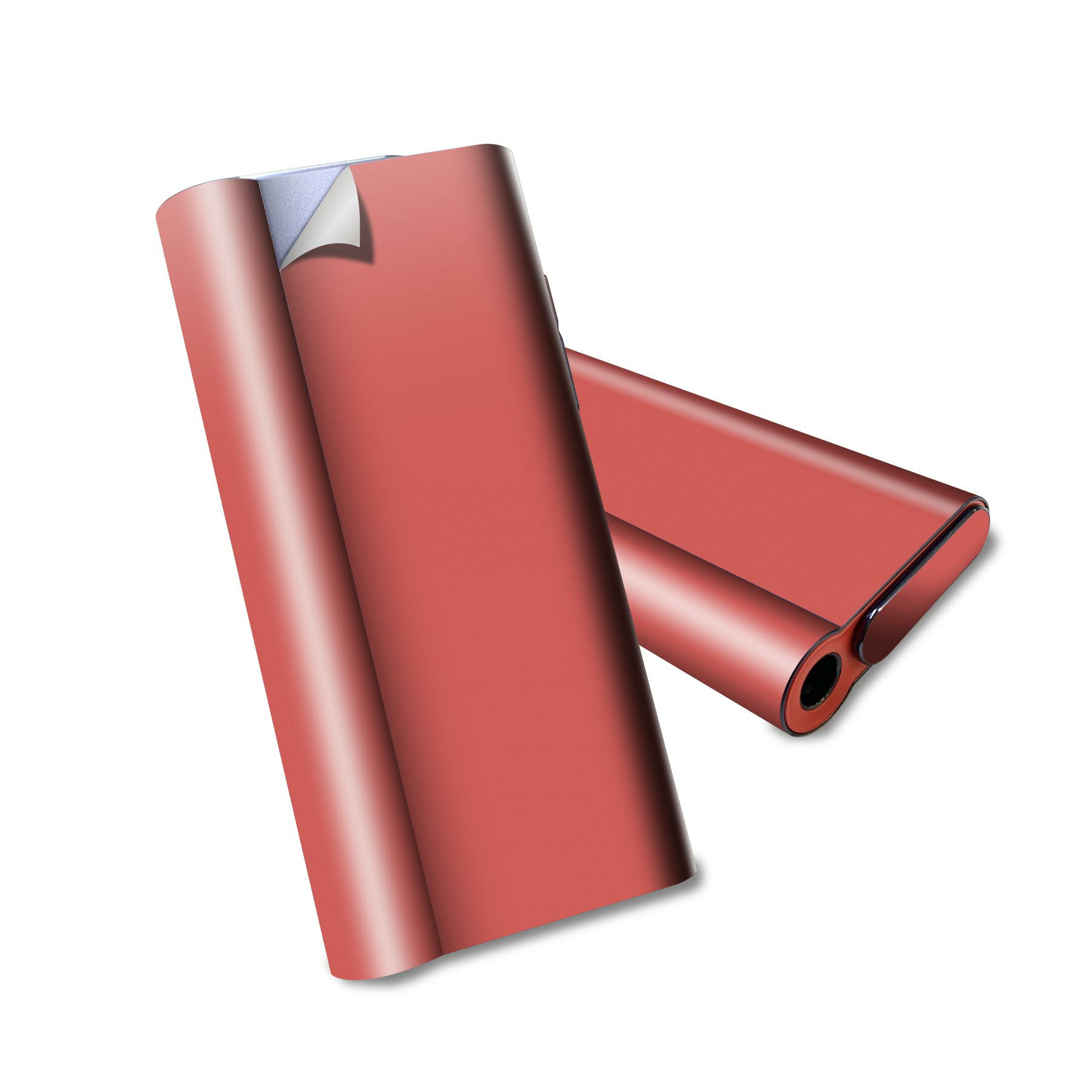 glo hyper air 専用 デザインスキンシール 全面 フルセット カバー ケース 保護 グロー ハイパー エア グロウ ステッカー デコ アクセサリー 電子たばこ 009018 シンプル　無地　ピンク