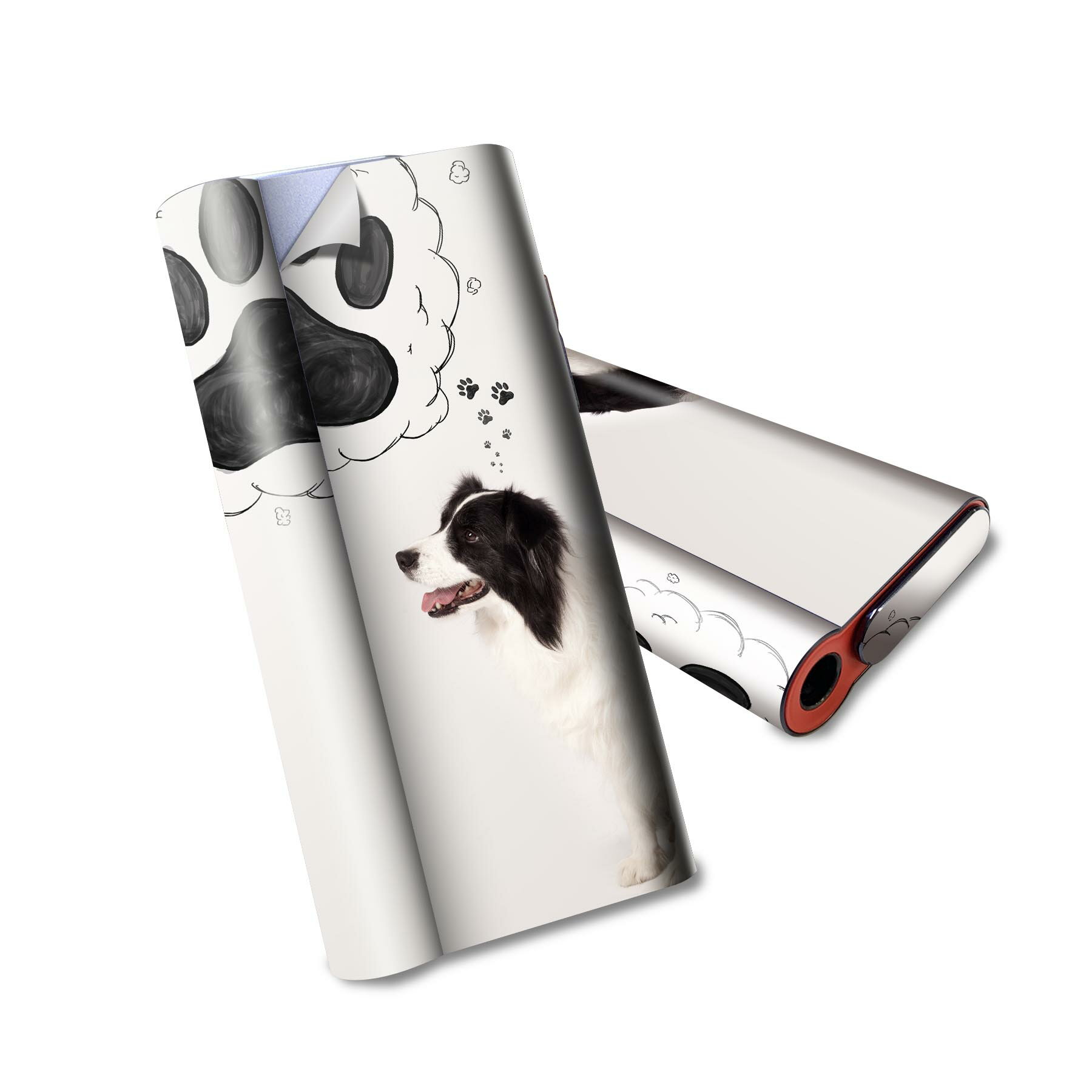 glo hyper air 専用 デザインスキンシール 全面 フルセット カバー ケース 保護 グロー ハイパー エア グロウ ステッカー デコ アクセサリー 電子たばこ 009900 犬　動物　写真