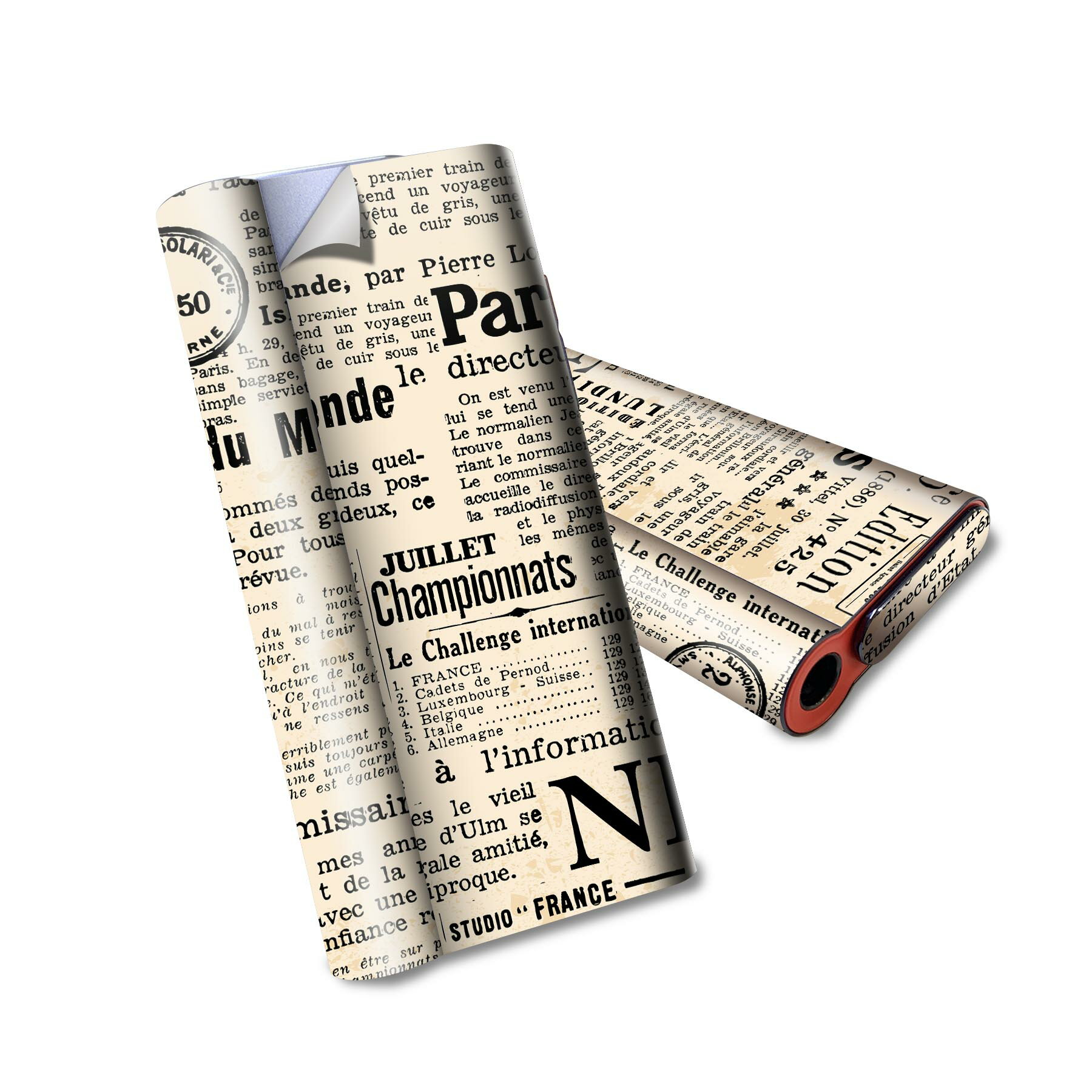 glo hyper air 専用 デザインスキンシール 全面 フルセット カバー ケース 保護 グロー ハイパー エア グロウ ステッカー デコ アクセサリー 電子たばこ 010548 英語　文字　レトロ