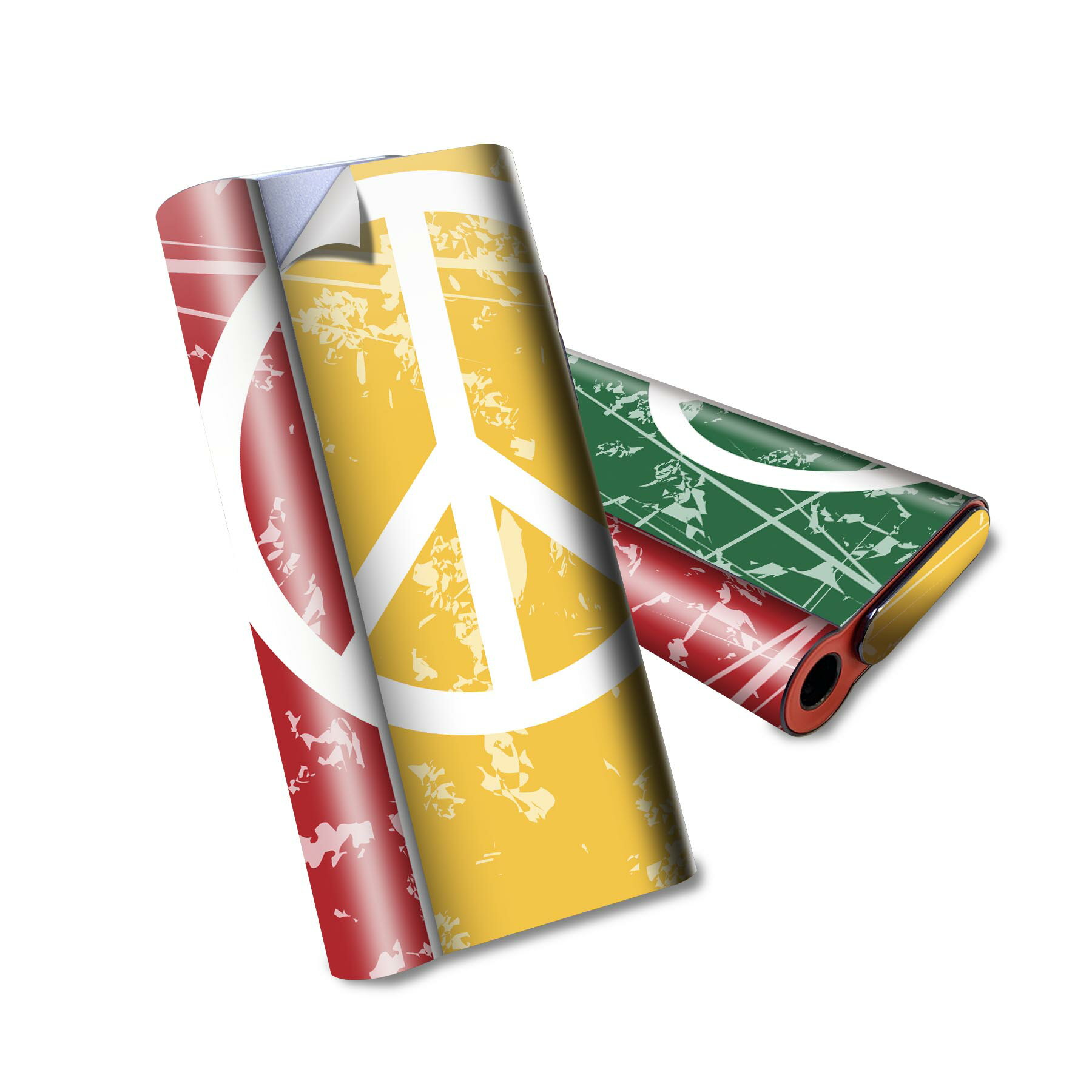 glo hyper air 専用 デザインスキンシール 全面 フルセット カバー ケース 保護 グロー ハイパー エア グロウ ステッカー デコ アクセサリー 電子たばこ 011763 レゲエ　ピース　音楽