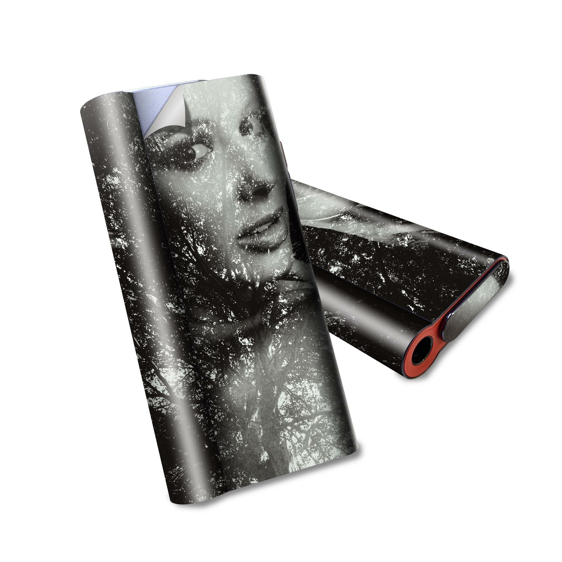 glo hyper air 専用 デザインスキンシール 全面 フルセット カバー ケース 保護 グロー ハイパー エア グロウ ステッカー デコ アクセサリー 電子たばこ 011875 女性　　モノトーン