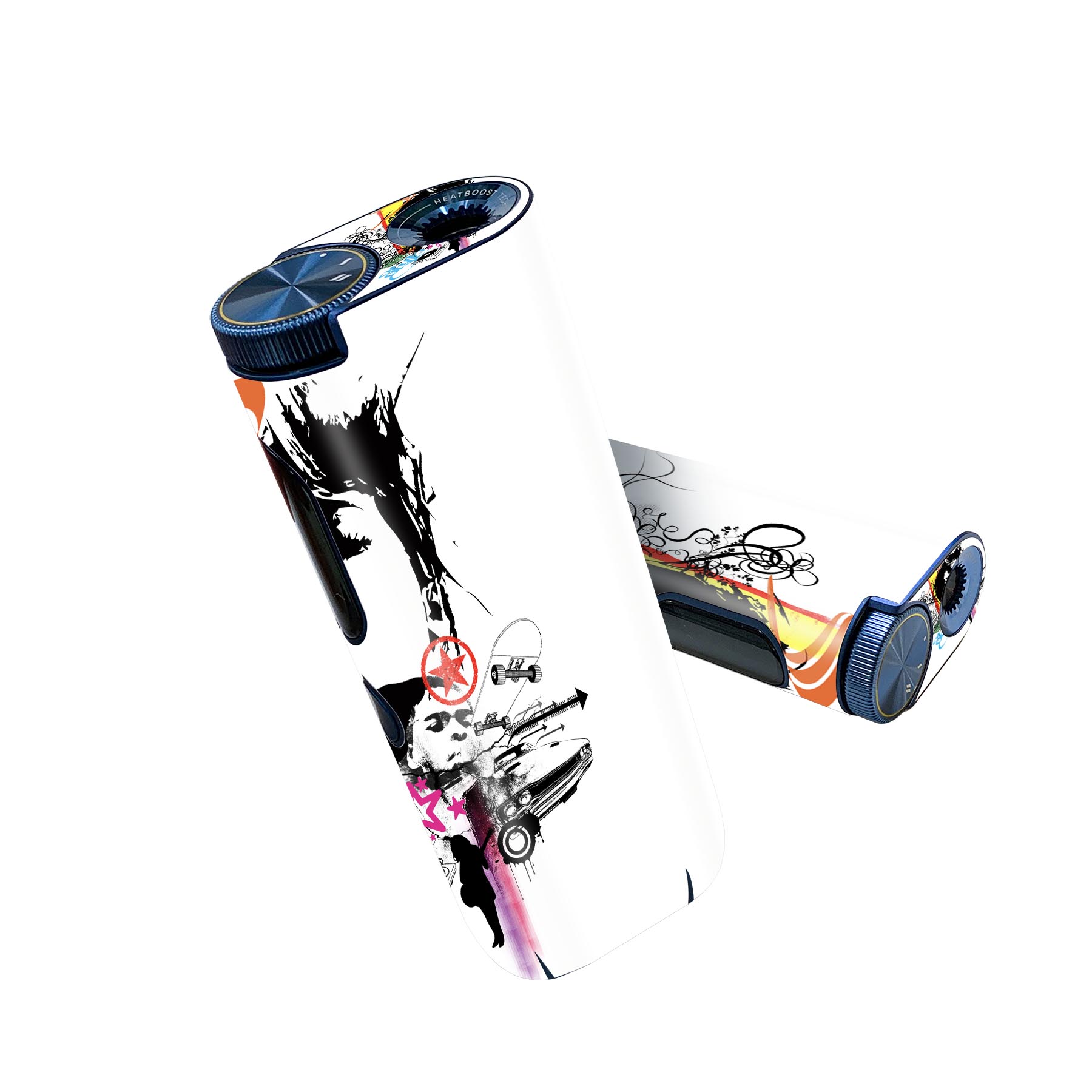 glo hyper pro 用 デザインスキンシール 側面2枚 天面3枚 セット 360°カバー ケース 保護 グロー ハイ..