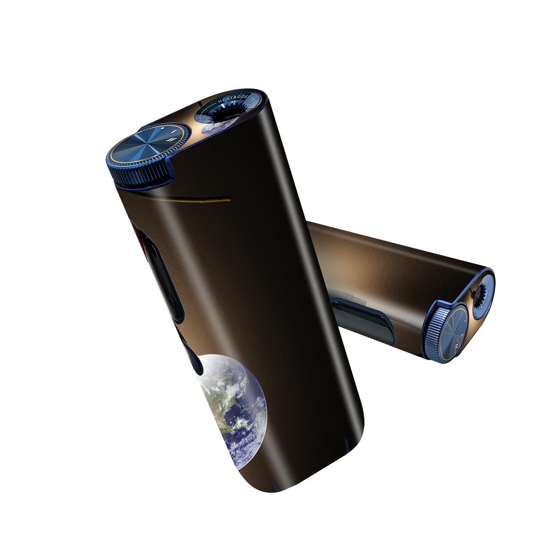 glo hyper pro 用 デザインスキンシール 側面2枚 天面3枚 セット 360°カバー ケース 保護 グロー ハイパー プロ グロウ ステッカー デコ アクセサリー 000425 電気　地球　電球