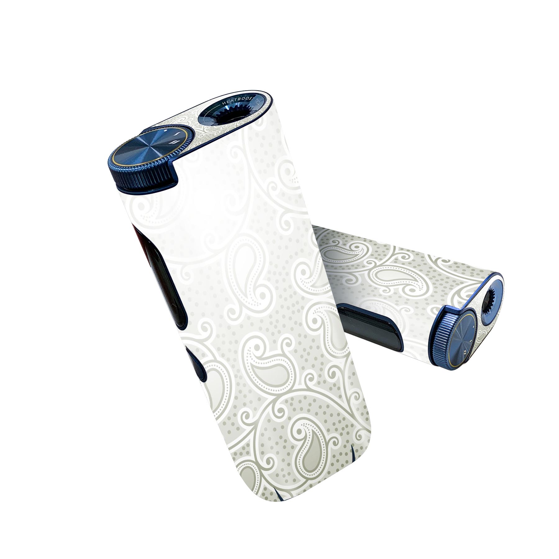 glo hyper pro 用 デザインスキンシール 側面2枚 天面3枚 セット 360°カバー ケース 保護 グロー ハイパー プロ グロウ ステッカー デコ アクセサリー 000767 葉　ペイズリー